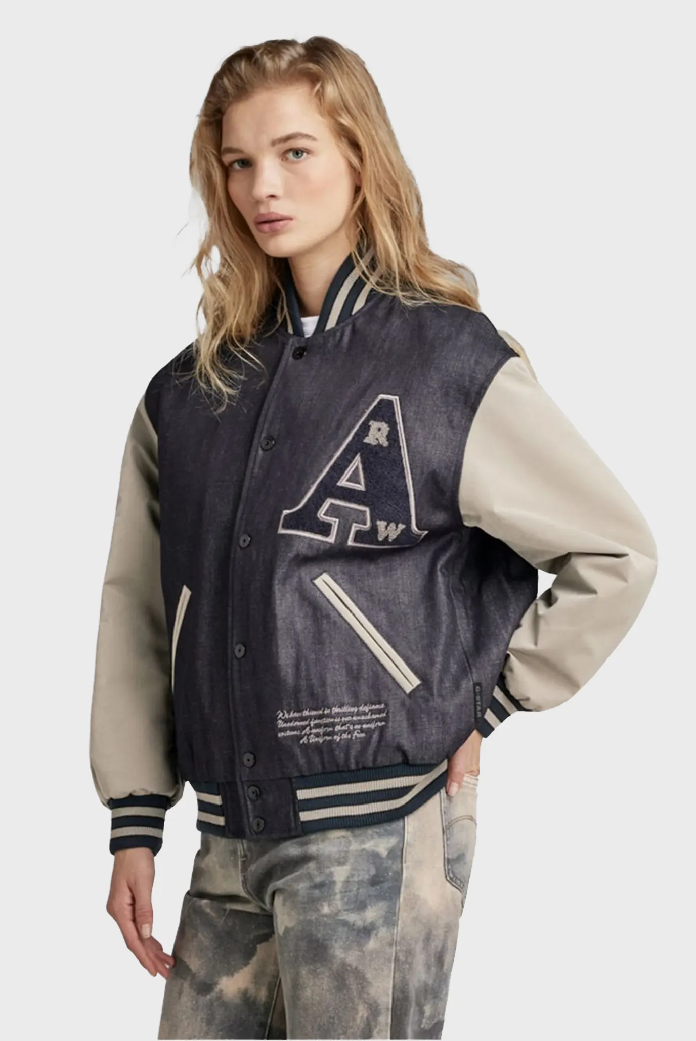 Жіночий бомбер Varsity Oversized Bomber G-Star RAW D23522,D315