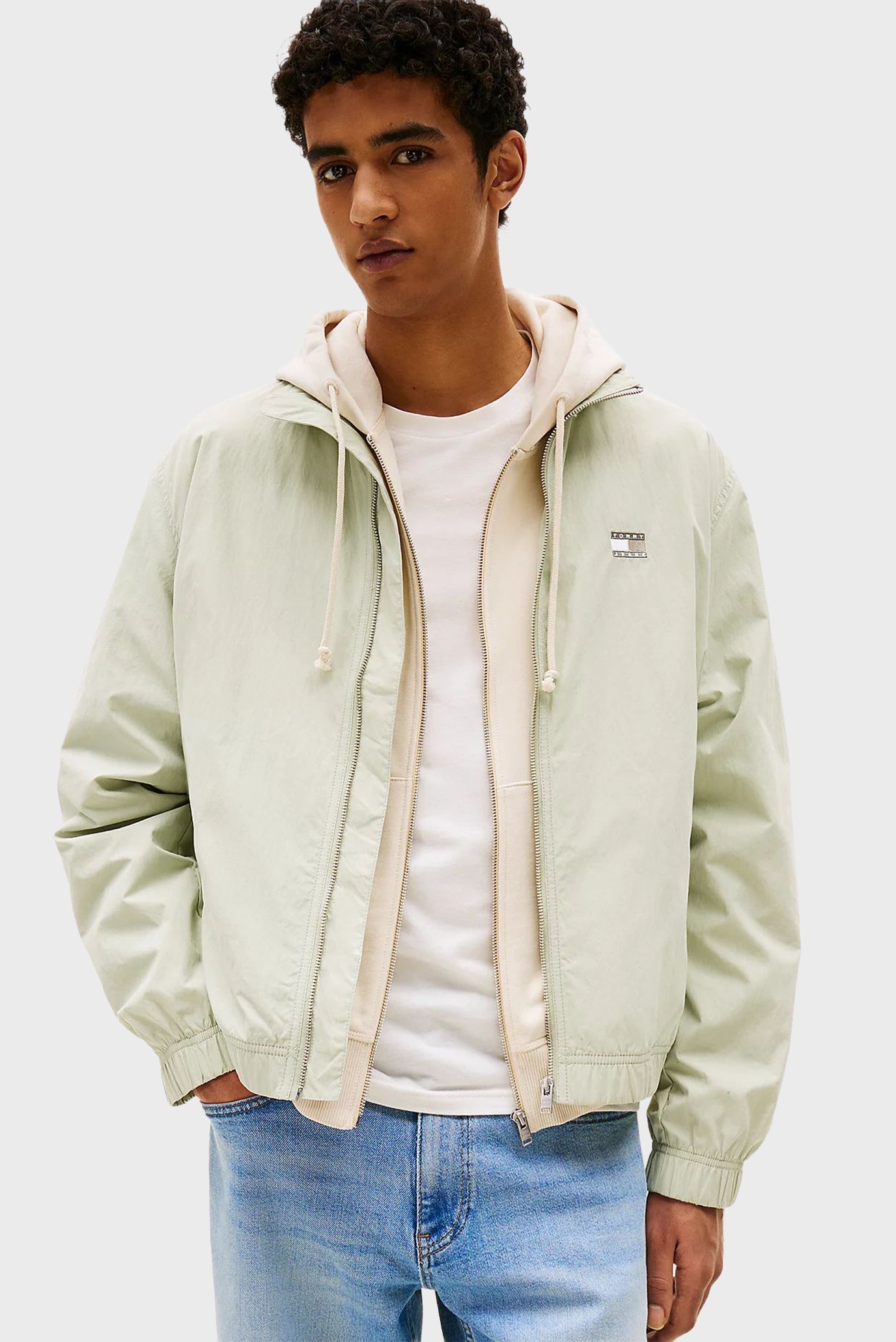 Мужская мятная куртка Ментоловый L Tommy Jeans DM0DM21929 Мужская мятная куртка Ментоловый L Tommy Jeans DM0DM21929