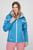 Женская голубая лыжная куртка