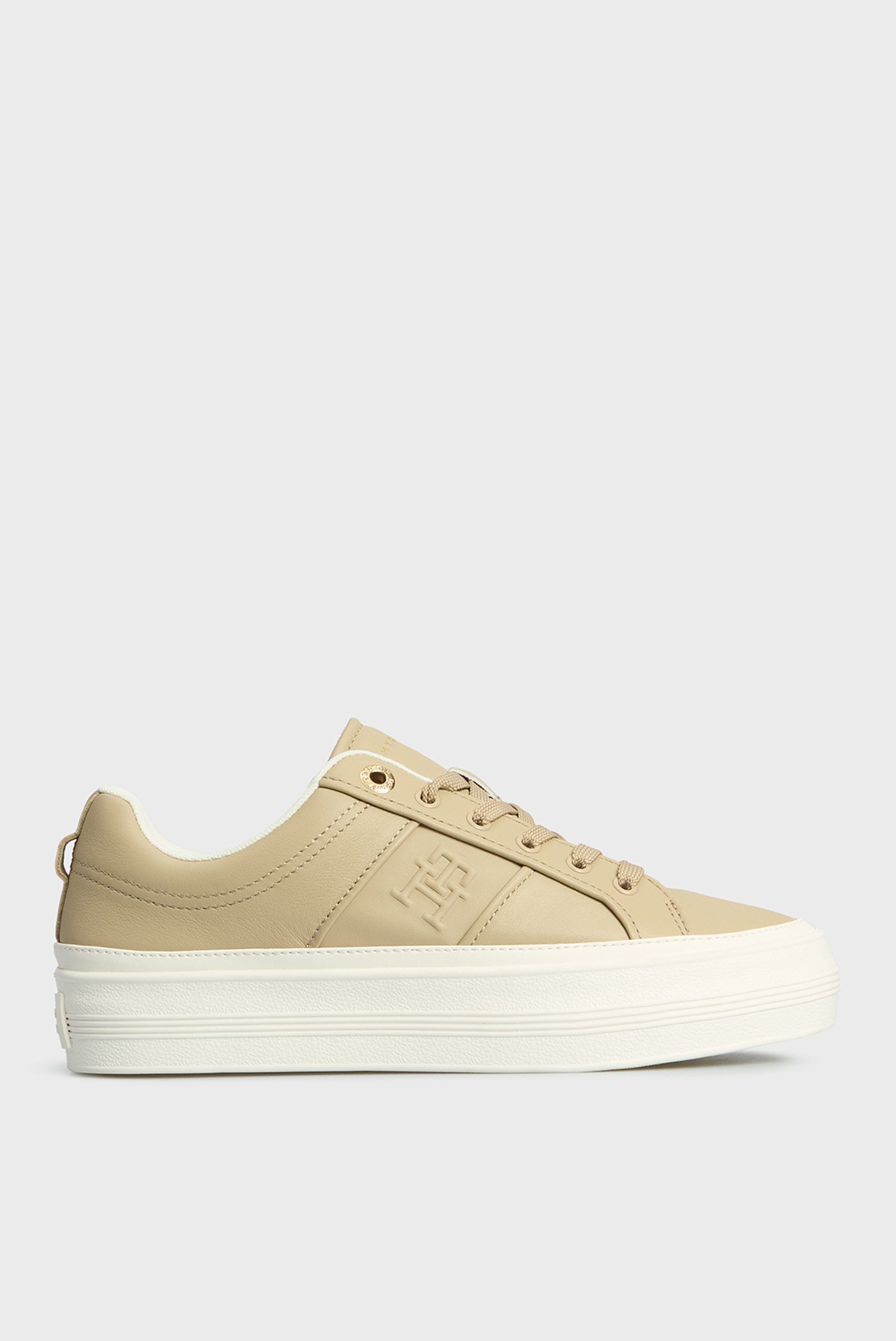 Женские бежевые сникерсы ESSENTIAL VULC SNEAKER MONOGRAM 1