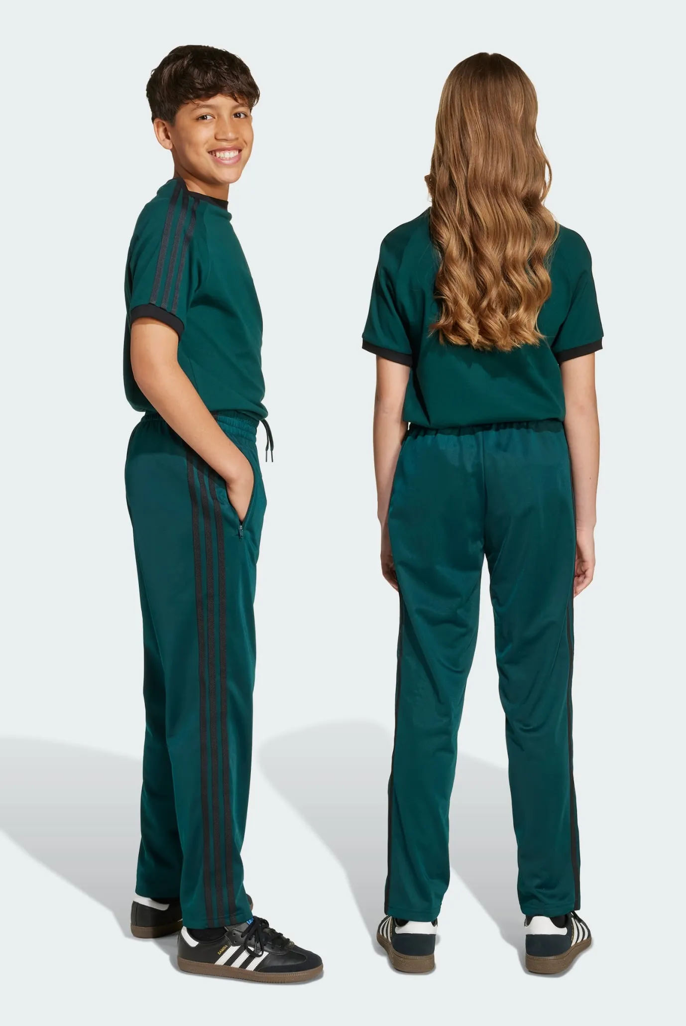 Детские темно-зеленые спортивные брюки Adicolor Firebird Kids 3