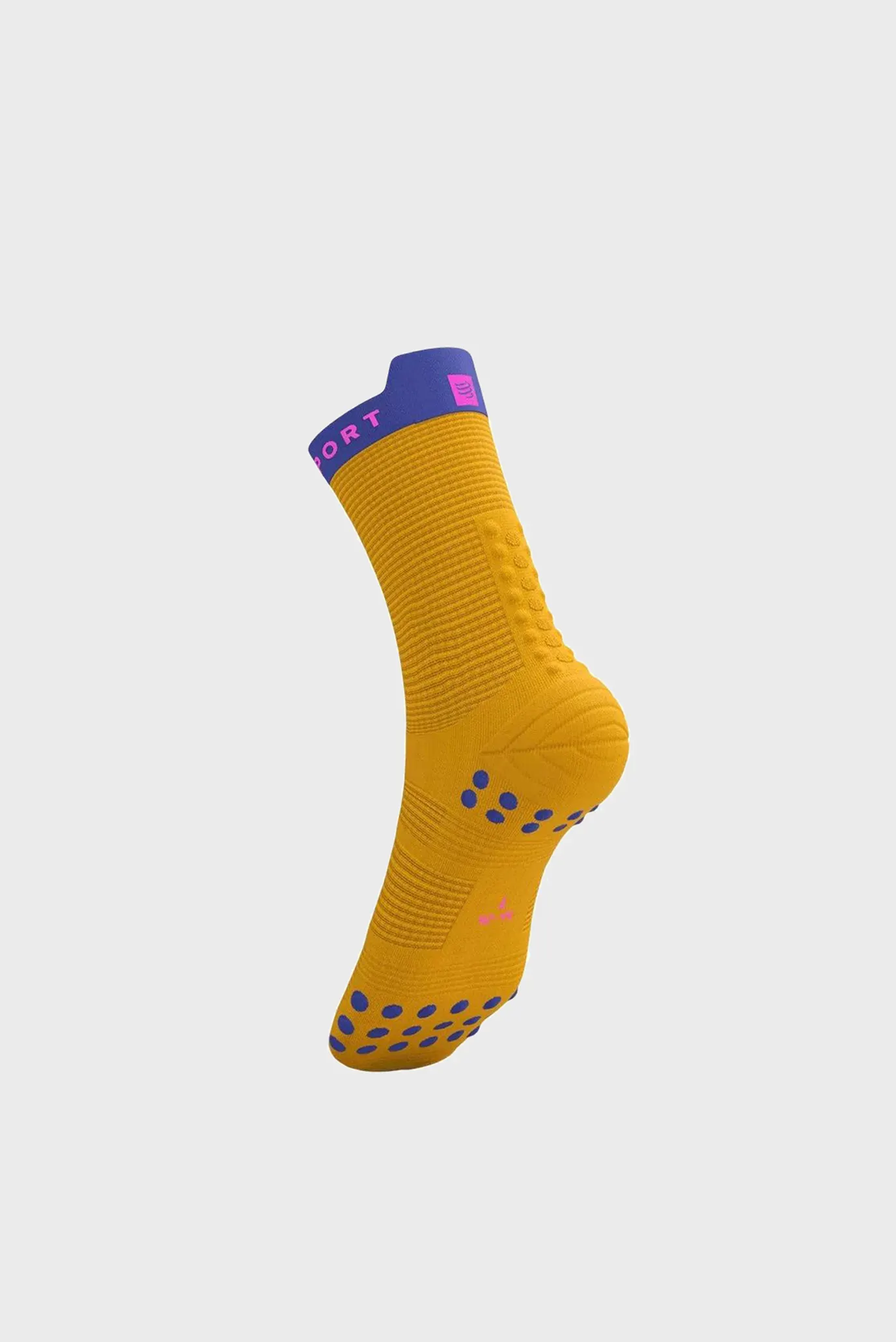 Желтые носки PRO RACING SOCKS V4.0 RUN HIGH 2