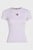 Женская сиреневая футболка TJW SLIM BADGE RIB TEE