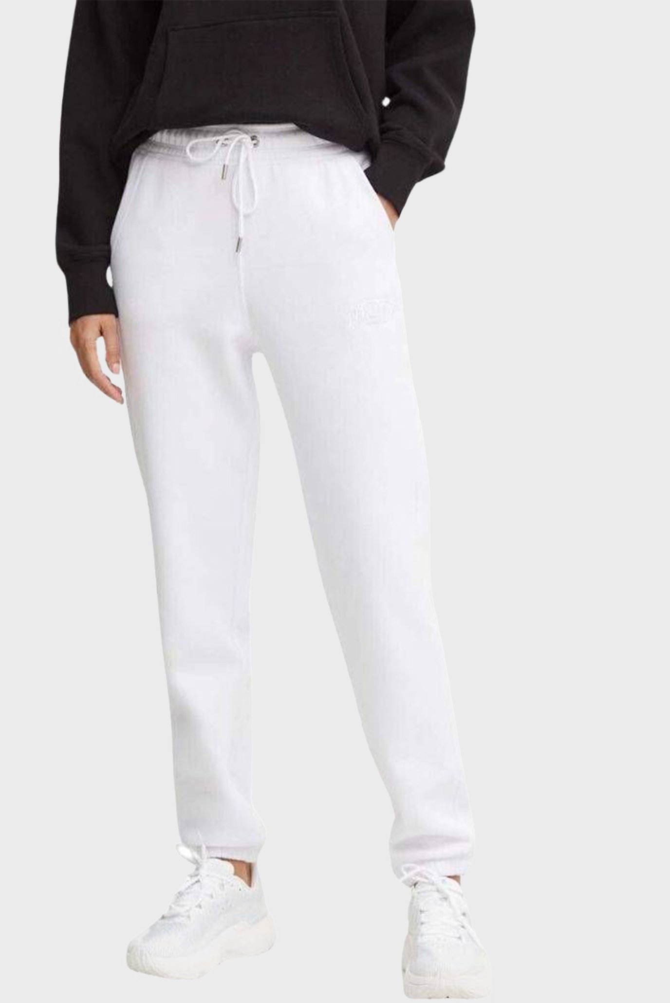 Женские белые спортивные брюки Белый L DKNY DP4P3471 Женские белые спортивные брюки Белый L DKNY DP4P3471