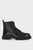 Мужские черные кожаные ботинки Miron