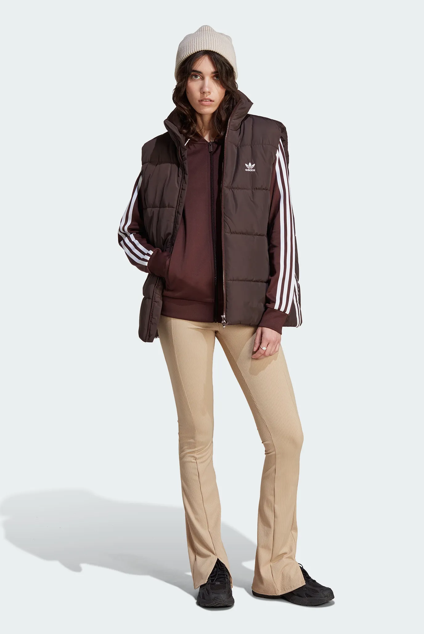 Женский коричневый жилет Adidas adidas IP1326 — MD-Fashion