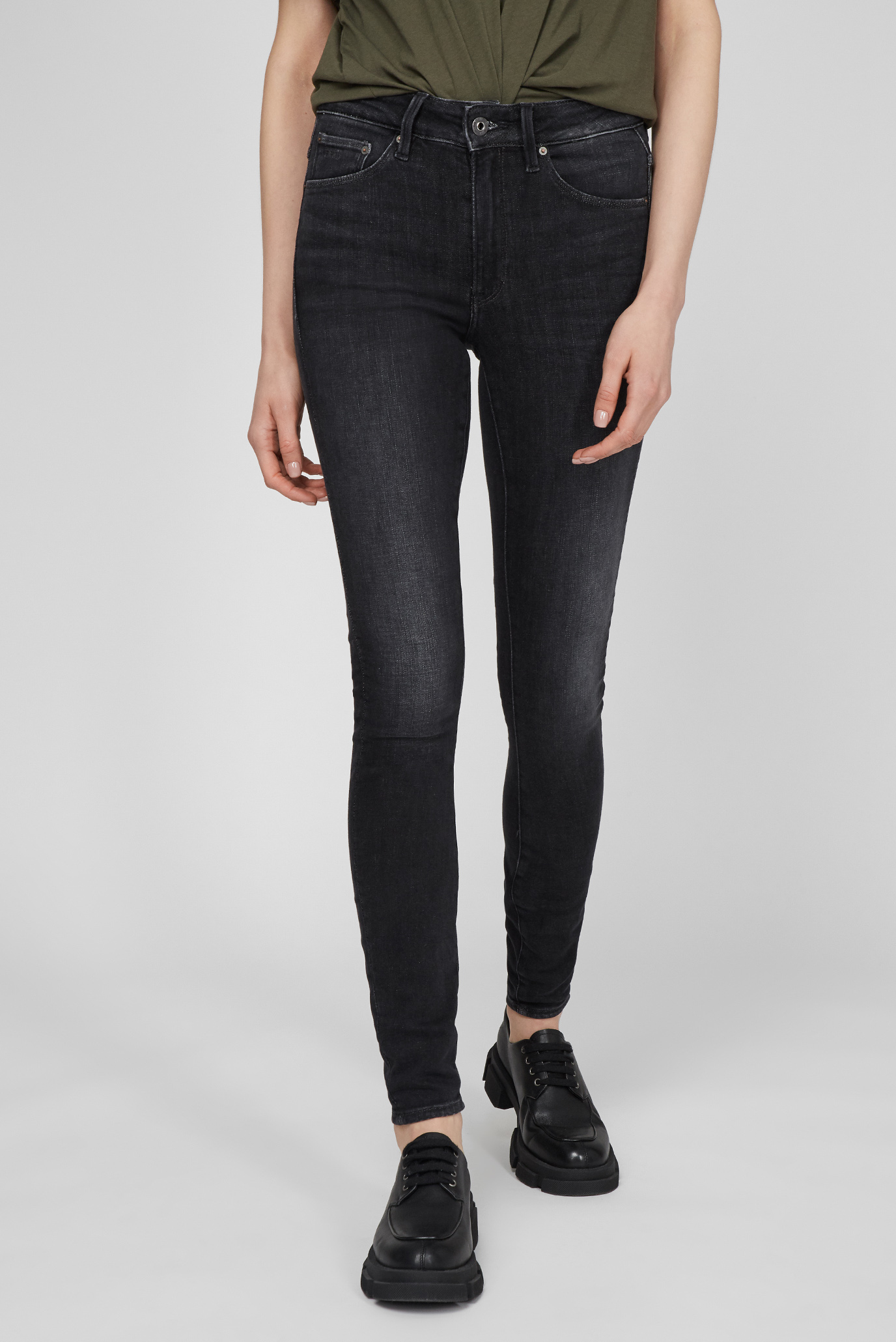 Женские черные джинсы 3301 High Skinny 1