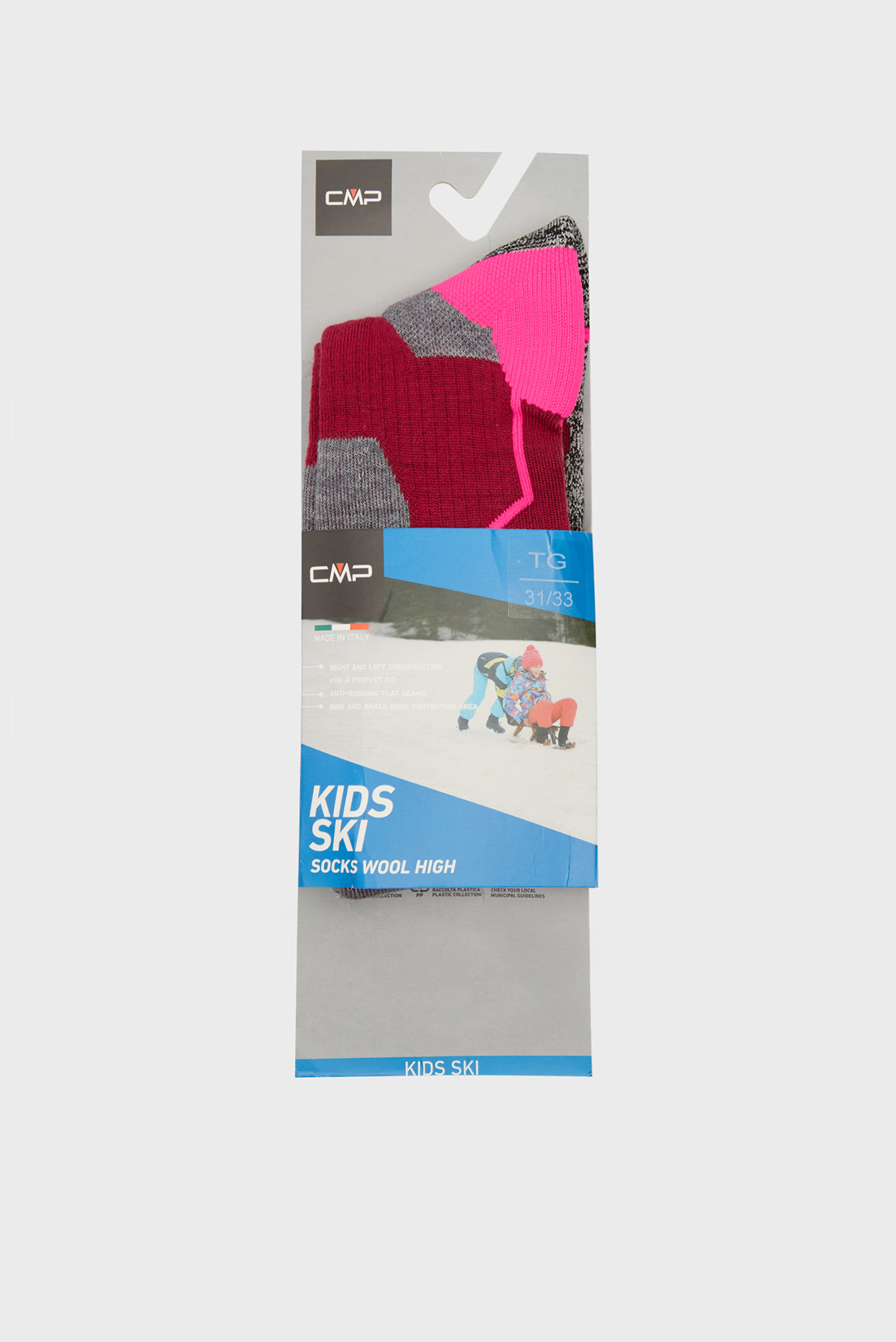 Детские лыжные носки SKI SOCK WOOL Разноцветный 31-33 CMP 3I49374-40CF Детские лыжные носки SKI SOCK WOOL Разноцветный 31-33 CMP 3I49374-40CF