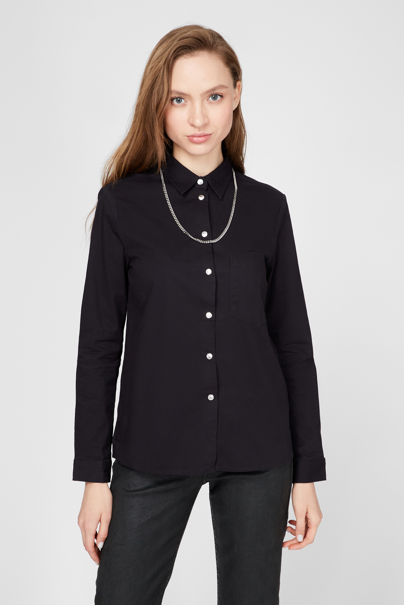 Женская черная рубашка C-RENELL 1