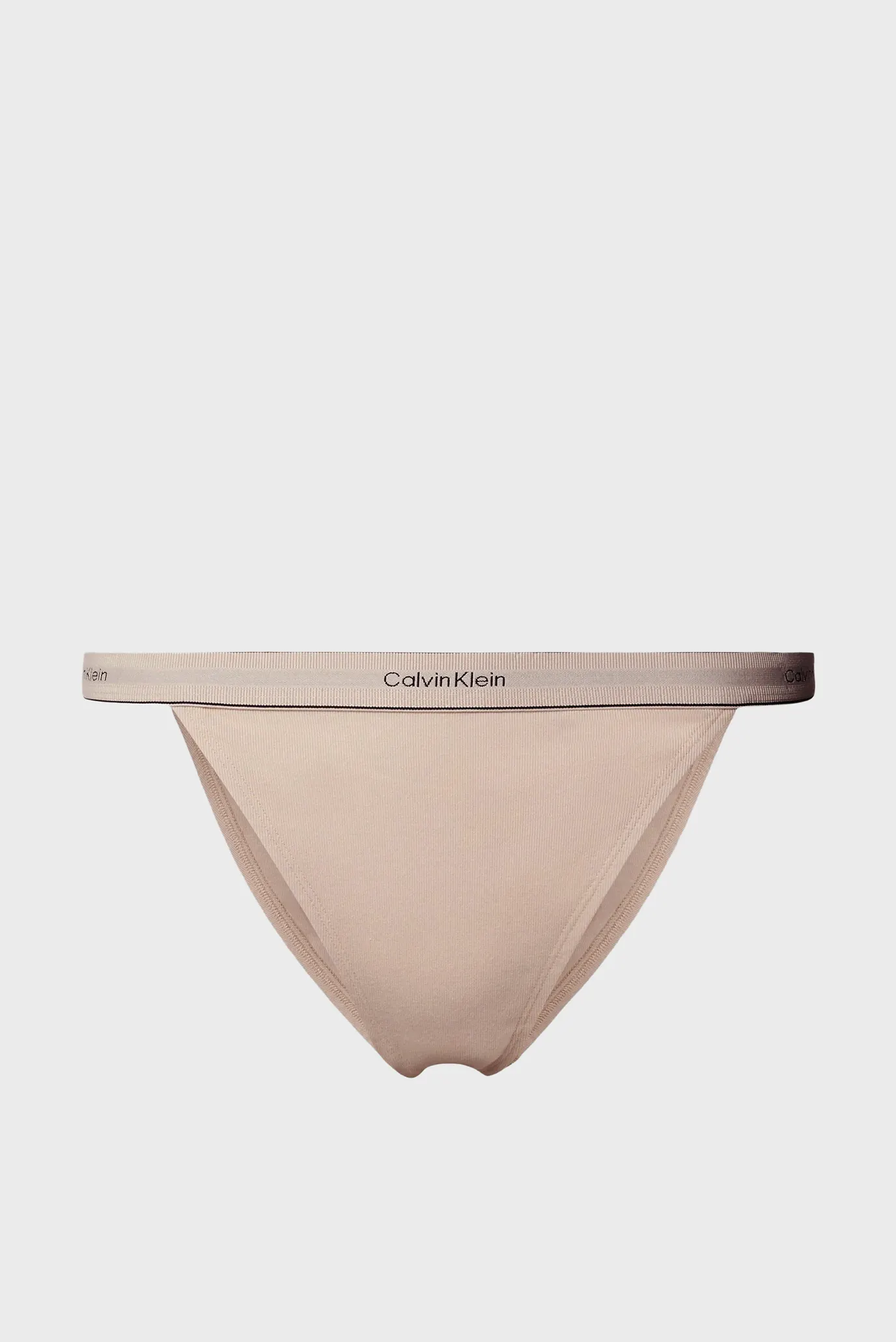 Женские бежевые трусики TANGA 6