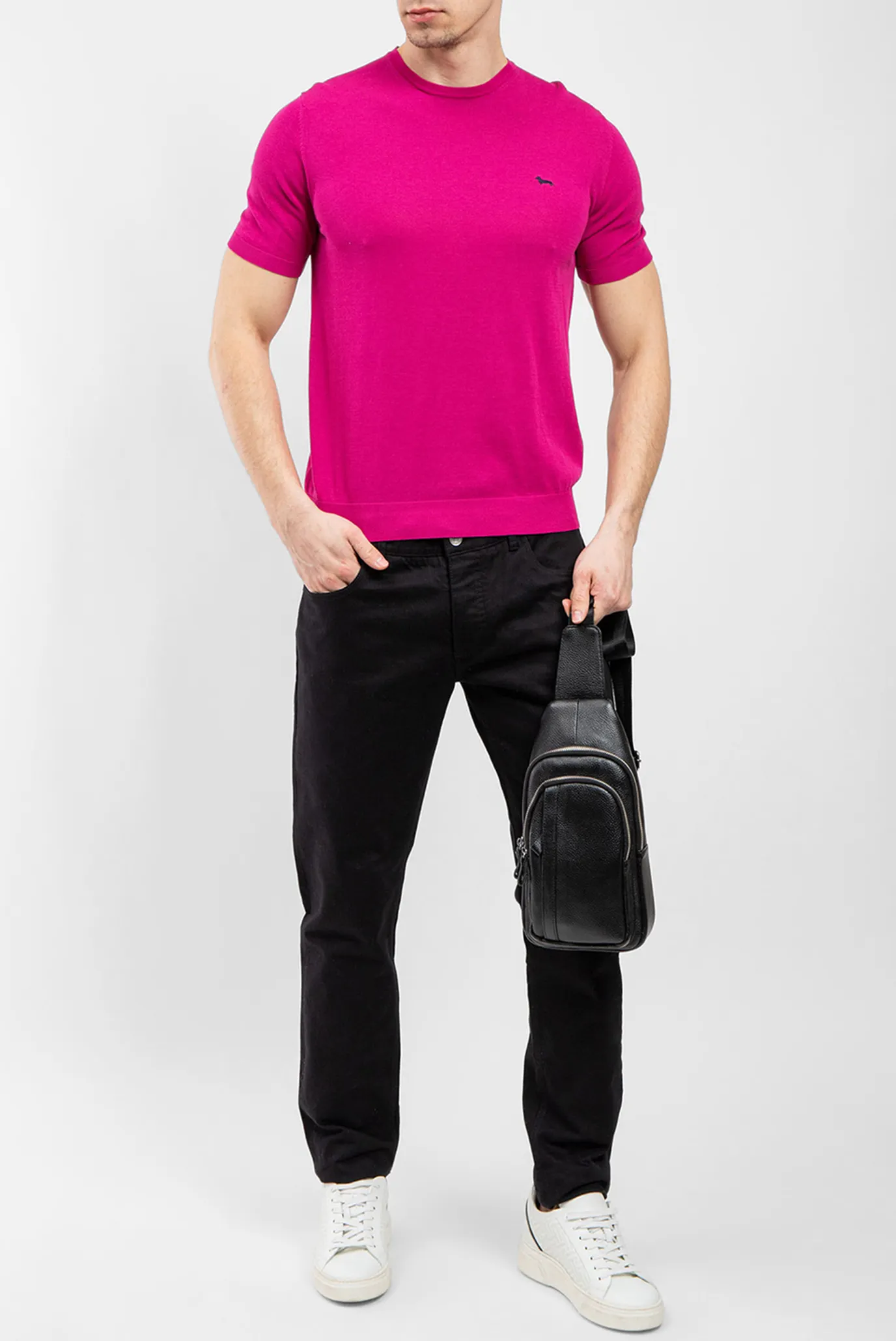 Мужская розовая футболка 3