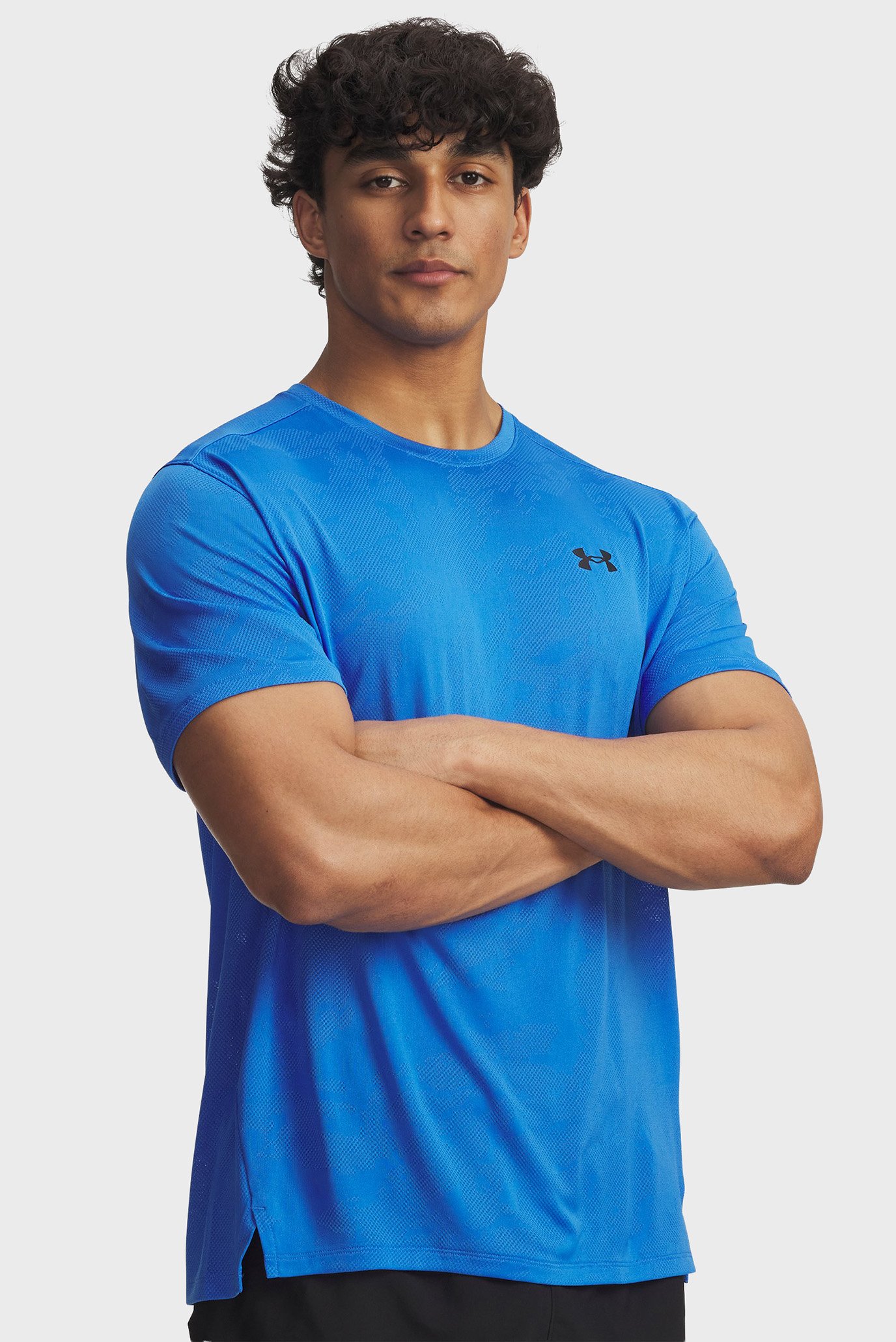 Мужская синяя футболка UA Tech Vent Jcqrd SS Синий XXL Under Armour 1390047-402 Мужская синяя футболка UA Tech Vent Jcqrd SS Синий XXL Under Armour 1390047-402