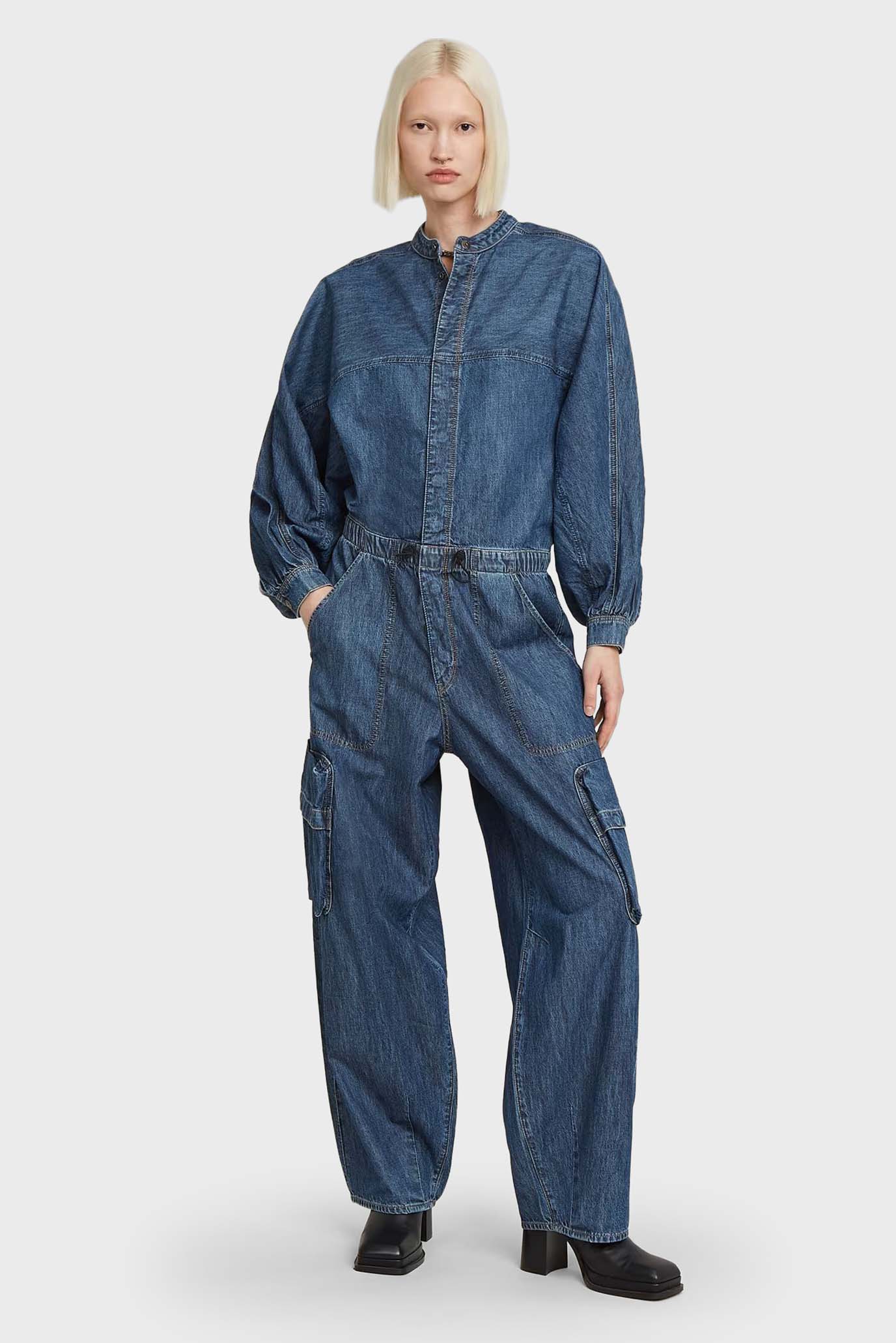 Женский синий джинсовый комбинезон Balloon Синий L G-Star RAW D26443,D539 Женский синий джинсовый комбинезон Balloon Синий L G-Star RAW D26443,D539