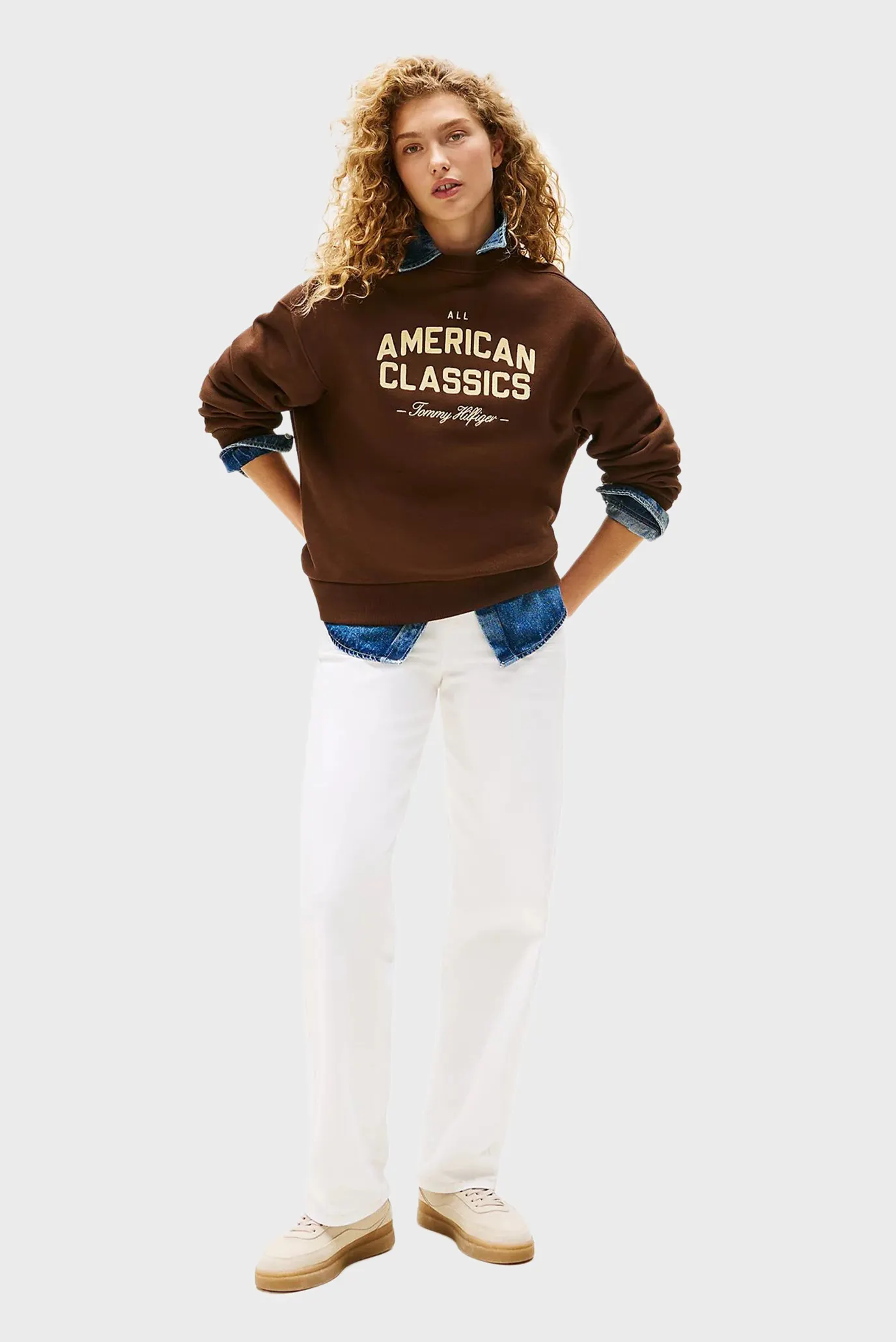 Жіночий коричневий світшот VARSITY MDRN TERRY 2