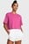 Женская розовая футболка Campus Boxy Crop SS