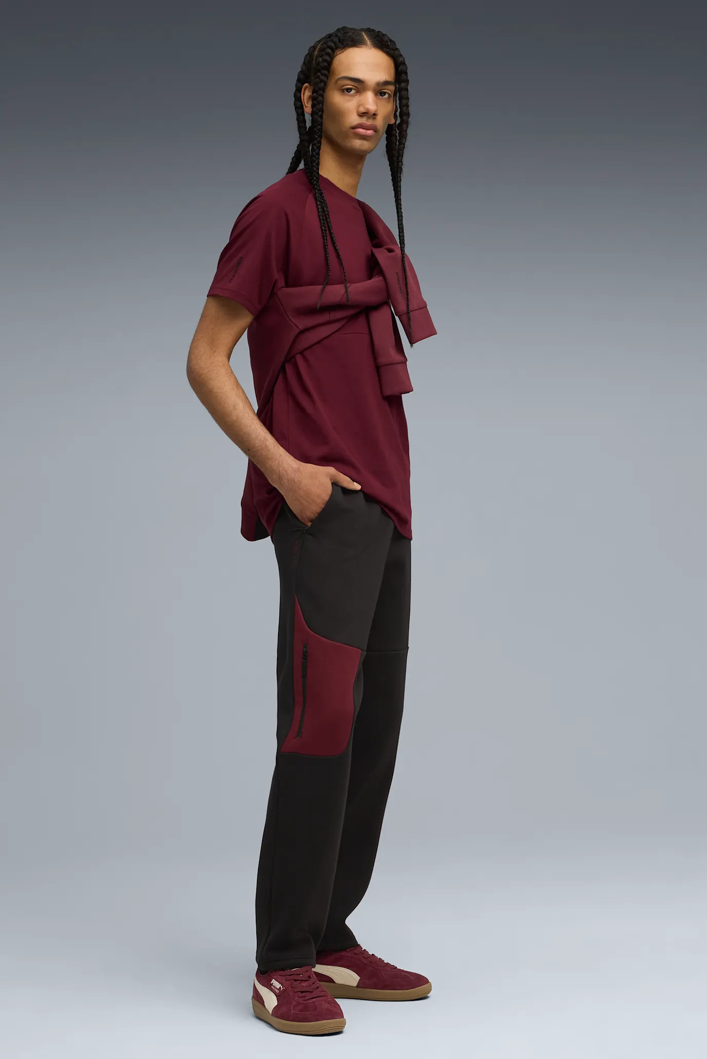 Мужские черные спортивные брюки PUMATECH Track Pants Men 2