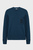Мужской синий шерстяной свитер K-BOSTON