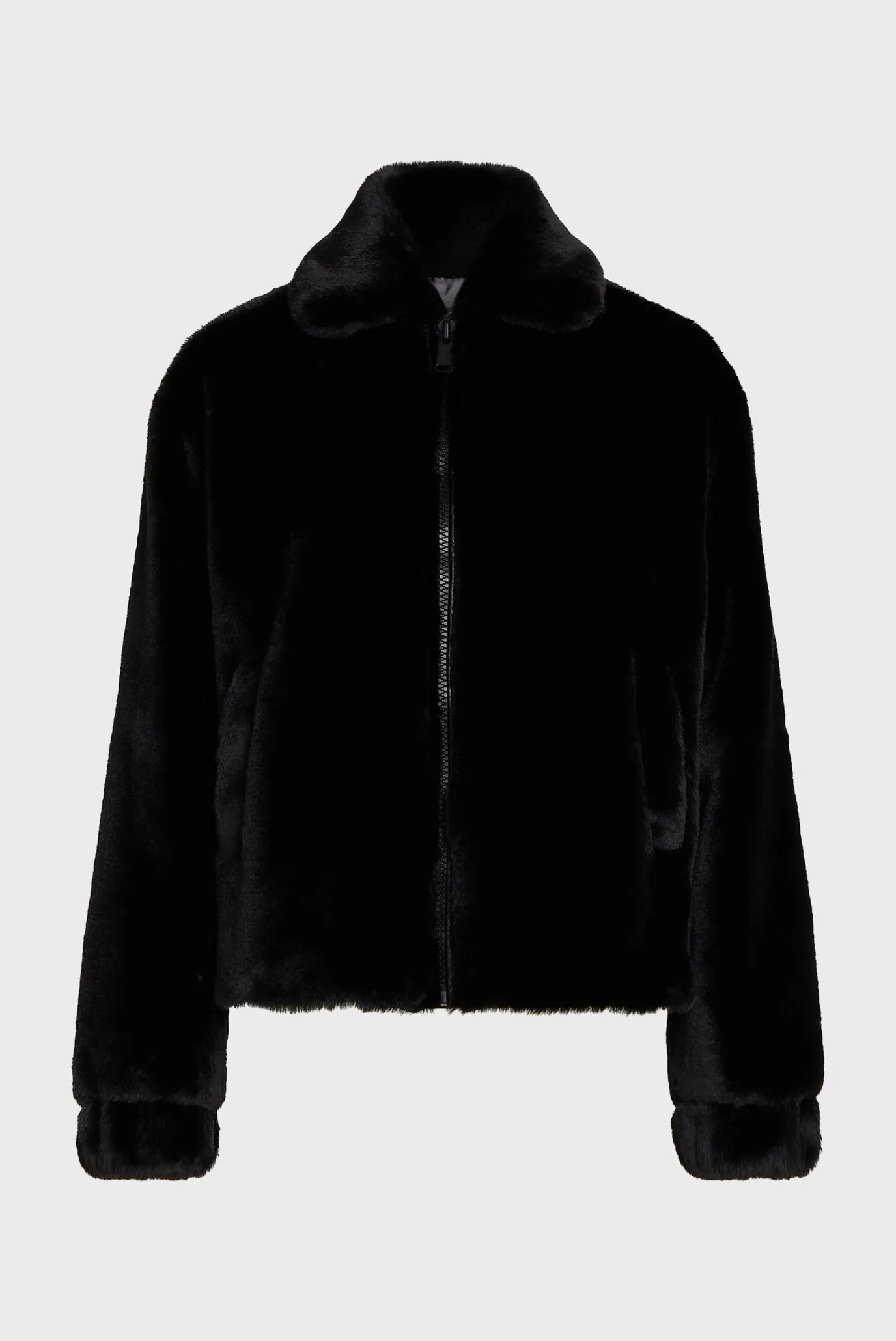 Жіноча чорна шуба 5