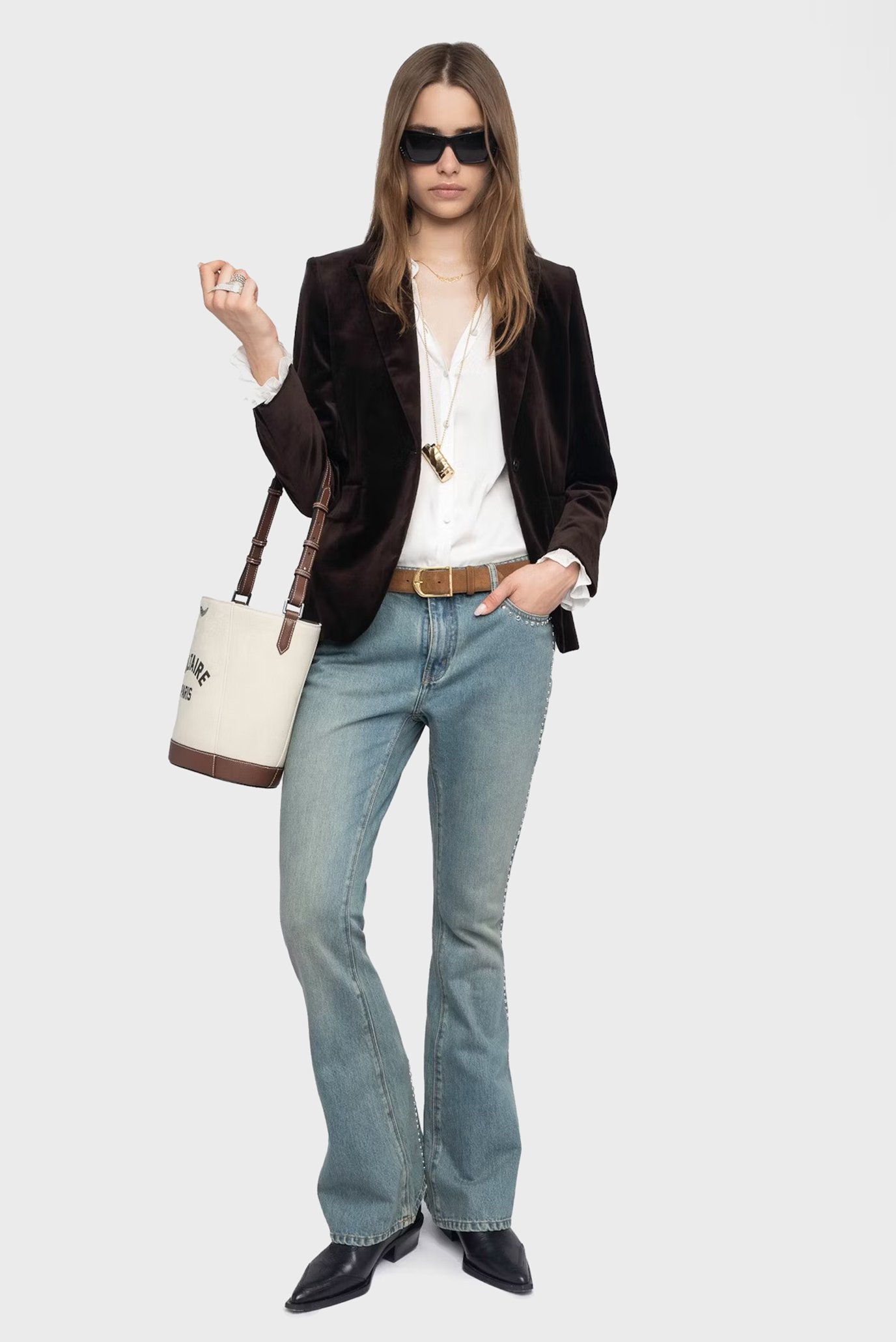 Женские голубые джинсы Eclip Голубой 25 ZADIG&VOLTAIRE WWJE01292_LIGHT BLUE Женские голубые джинсы Eclip Голубой 25 ZADIG&VOLTAIRE WWJE01292_LIGHT BLUE