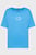 Жіноча блакитна футболка RELAXED GRAPHIC C-NK TEE