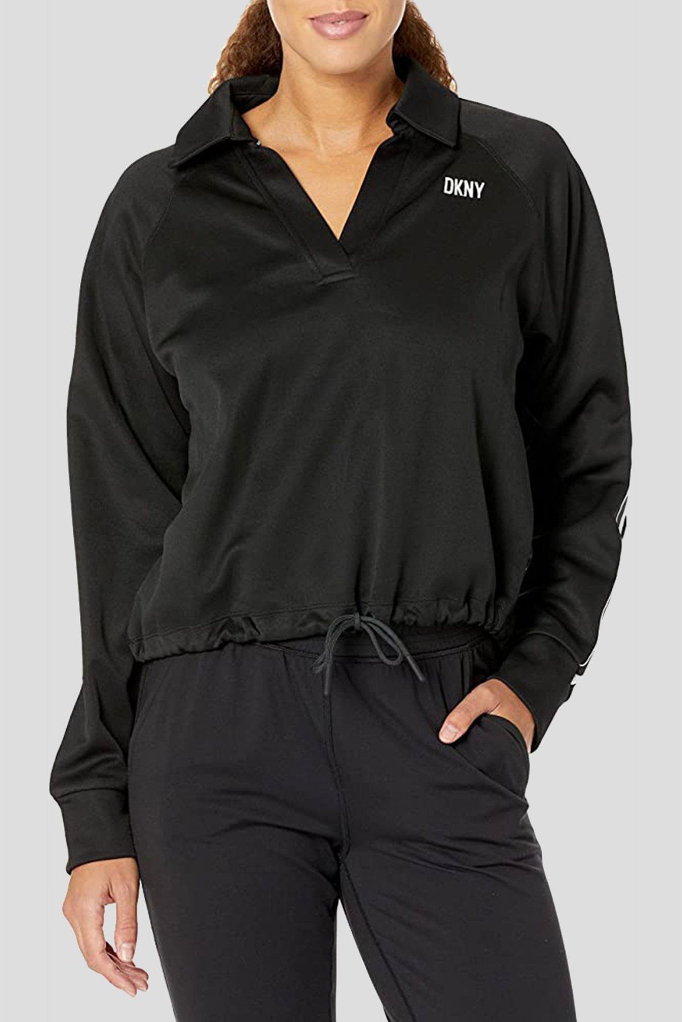 Женская черная спортивная кофта Черный M DKNY DP2T8757