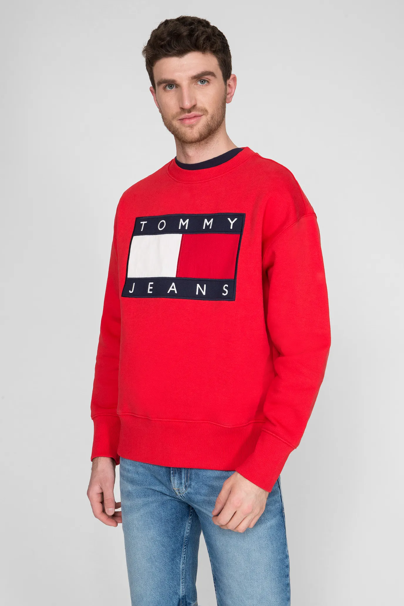 Мужской красный свитшот TJM TOMMY FLAG 
