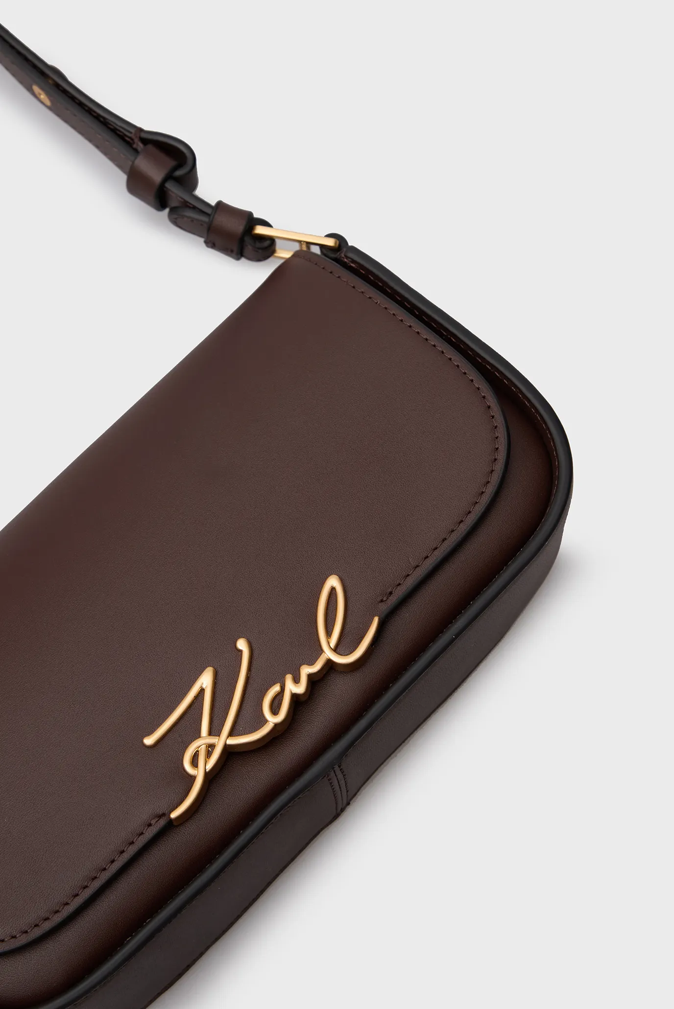 Женская коричневая кожаная сумка K SIGNATURE CB 5