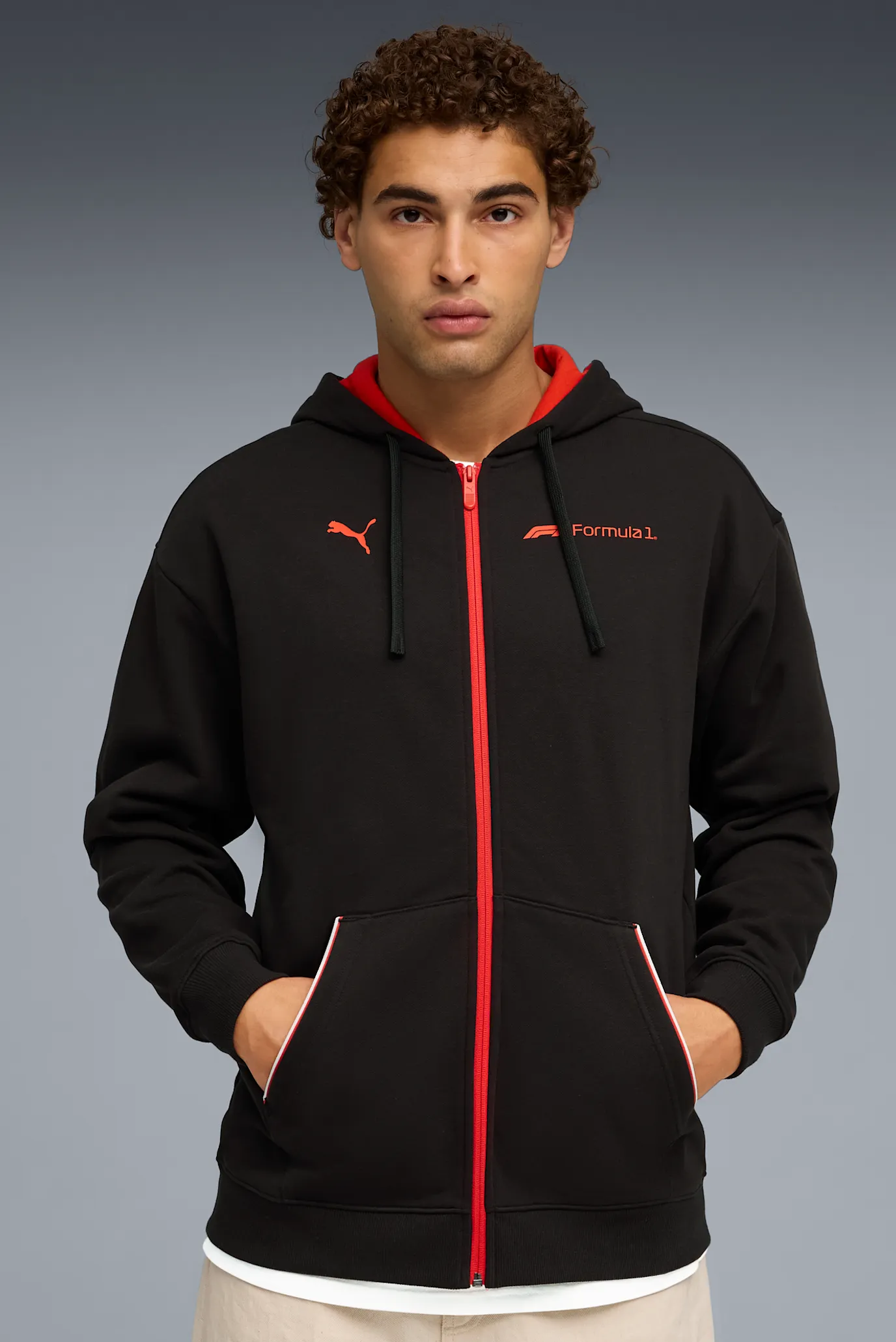 Мужское черное худи F1® Essential+ Full-Zip Hoodie Men 1
