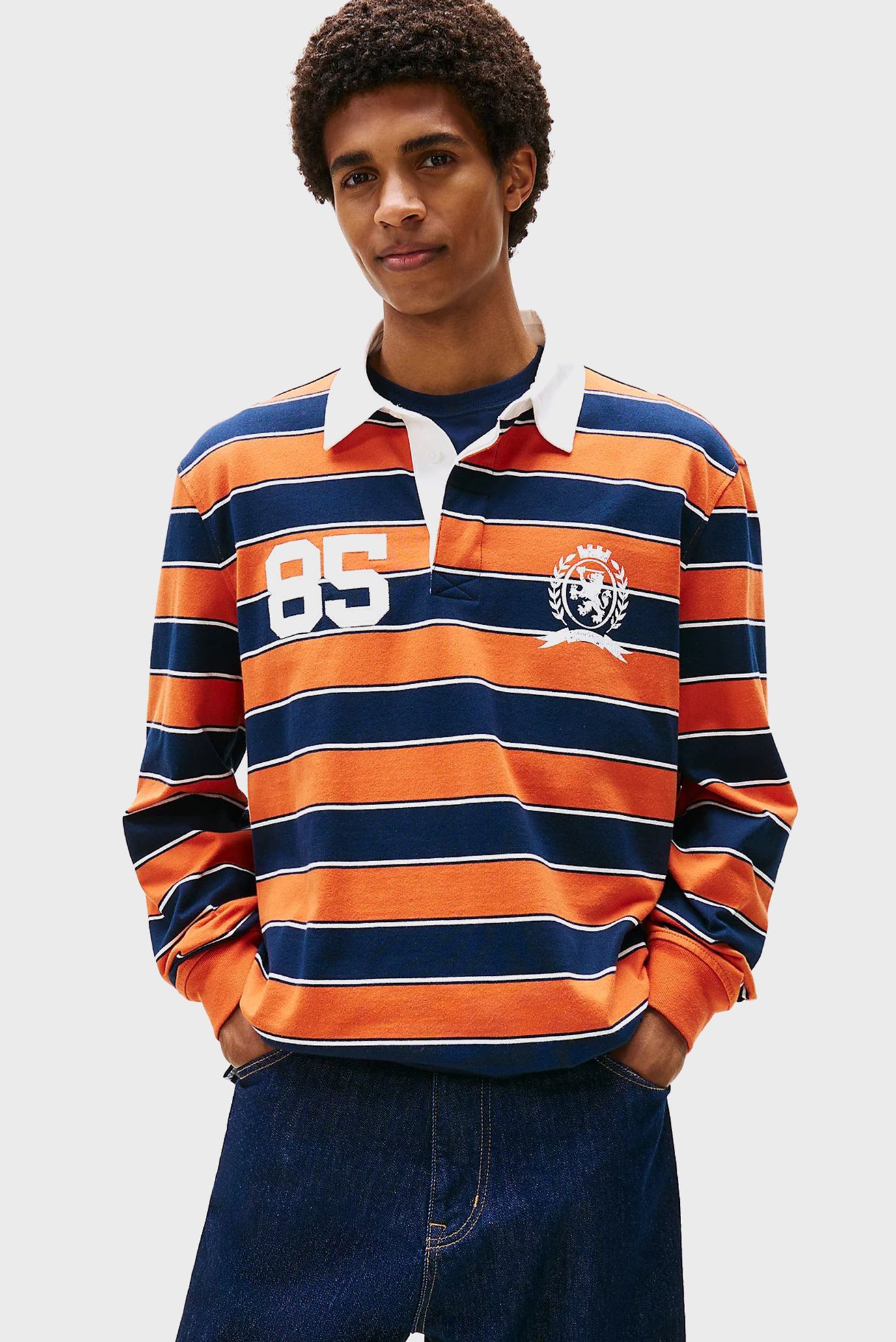 Мужское поло в полоску STRIPE RUGBY Разноцветный XL Tommy Jeans DM0DM22074 Мужское поло в полоску STRIPE RUGBY Разноцветный XL Tommy Jeans DM0DM22074