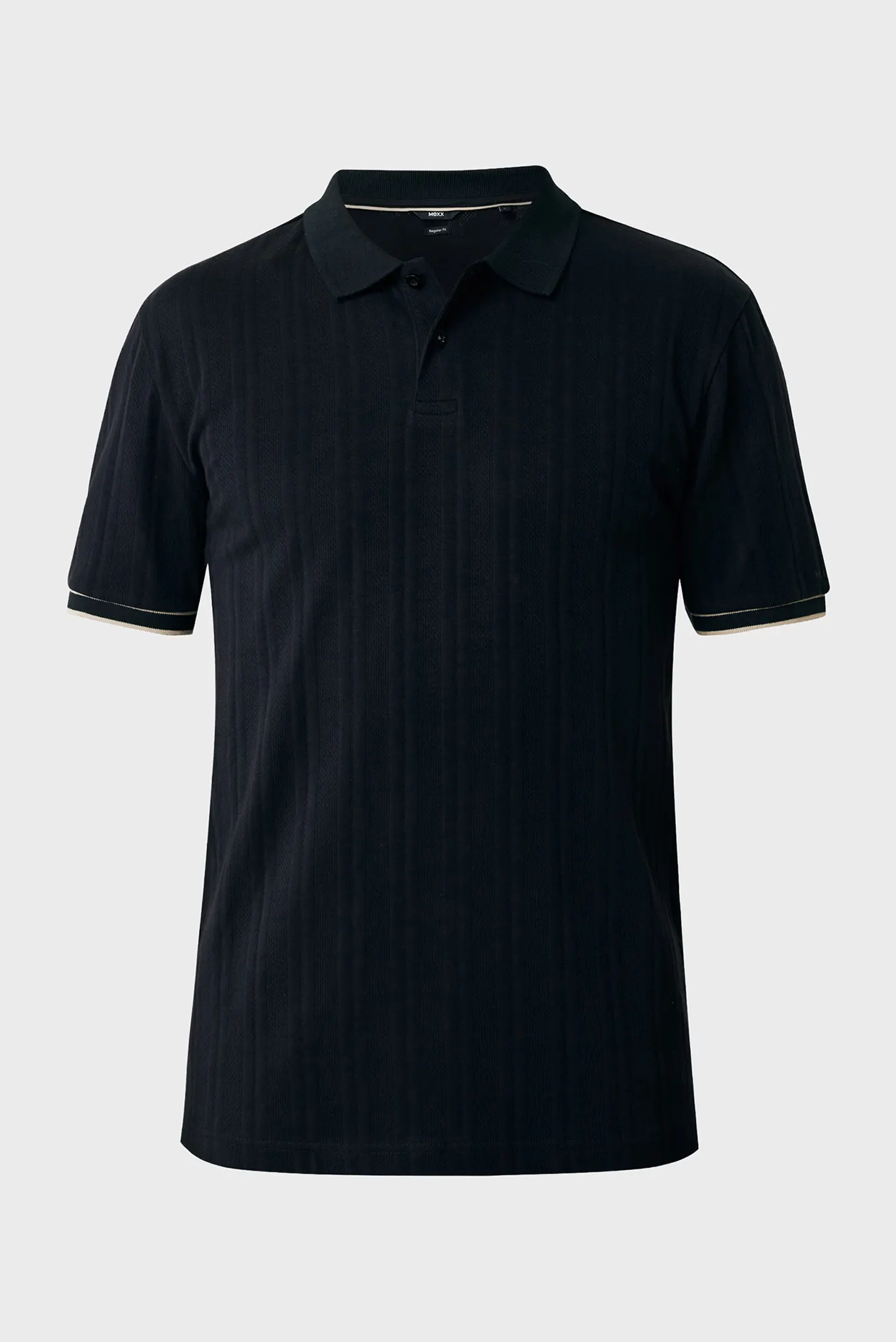 Мужское черное поло Jacquard polo regular fit 5