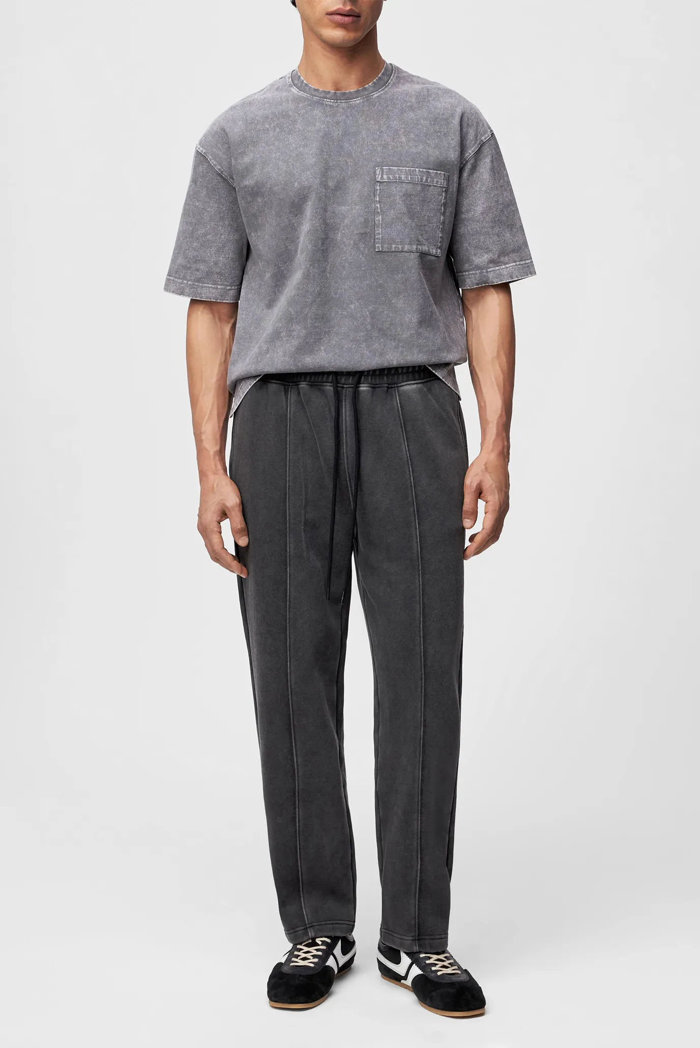 Мужские темно-серые спортивные брюки DUSKK 2