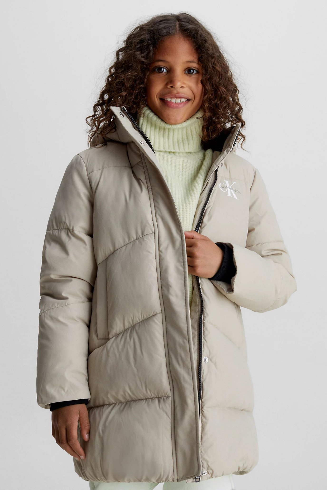 Calvin klein long down coat best sale