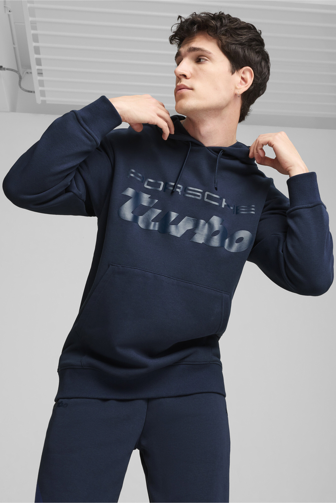 Чоловіче темно-синє худі Porsche Legacy ESS Hoodie Men 1