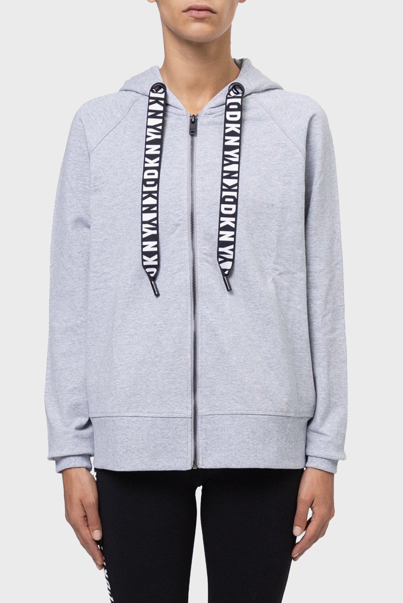 Женское серое худи Серый S DKNY DP2J8598 Женское серое худи Серый S DKNY DP2J8598