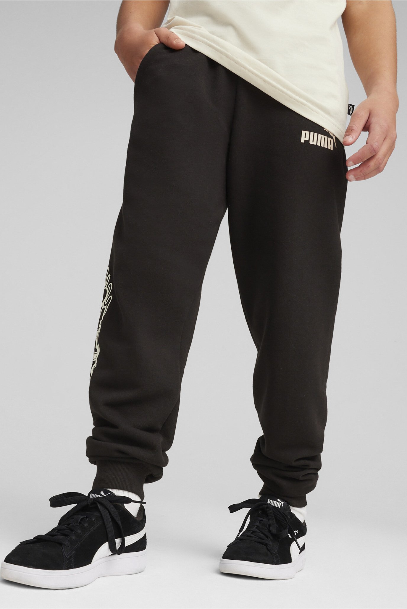 Дитячі чорні спортивні штани ESS+ Mid 90s Youth Sweatpants 1