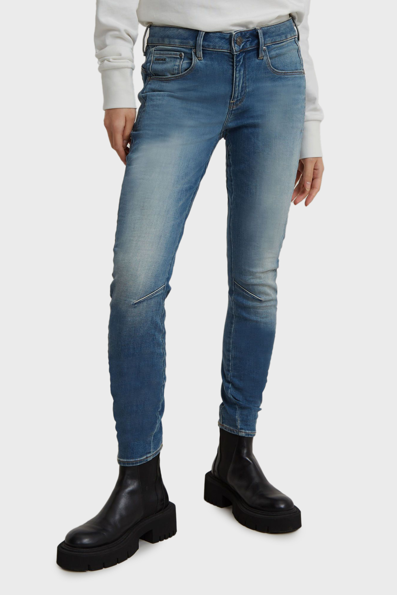 Жіночі сині джинси Arc 3D Mid Skinny 1
