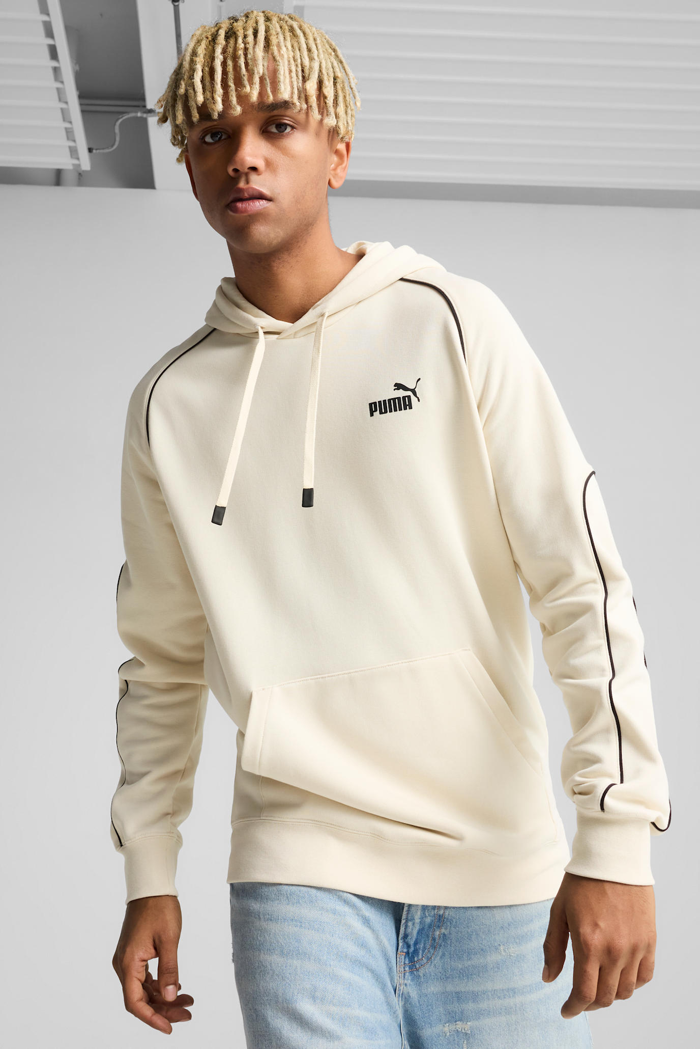 Мужское бежевое худи PUMA Sport Hoodie Men 1