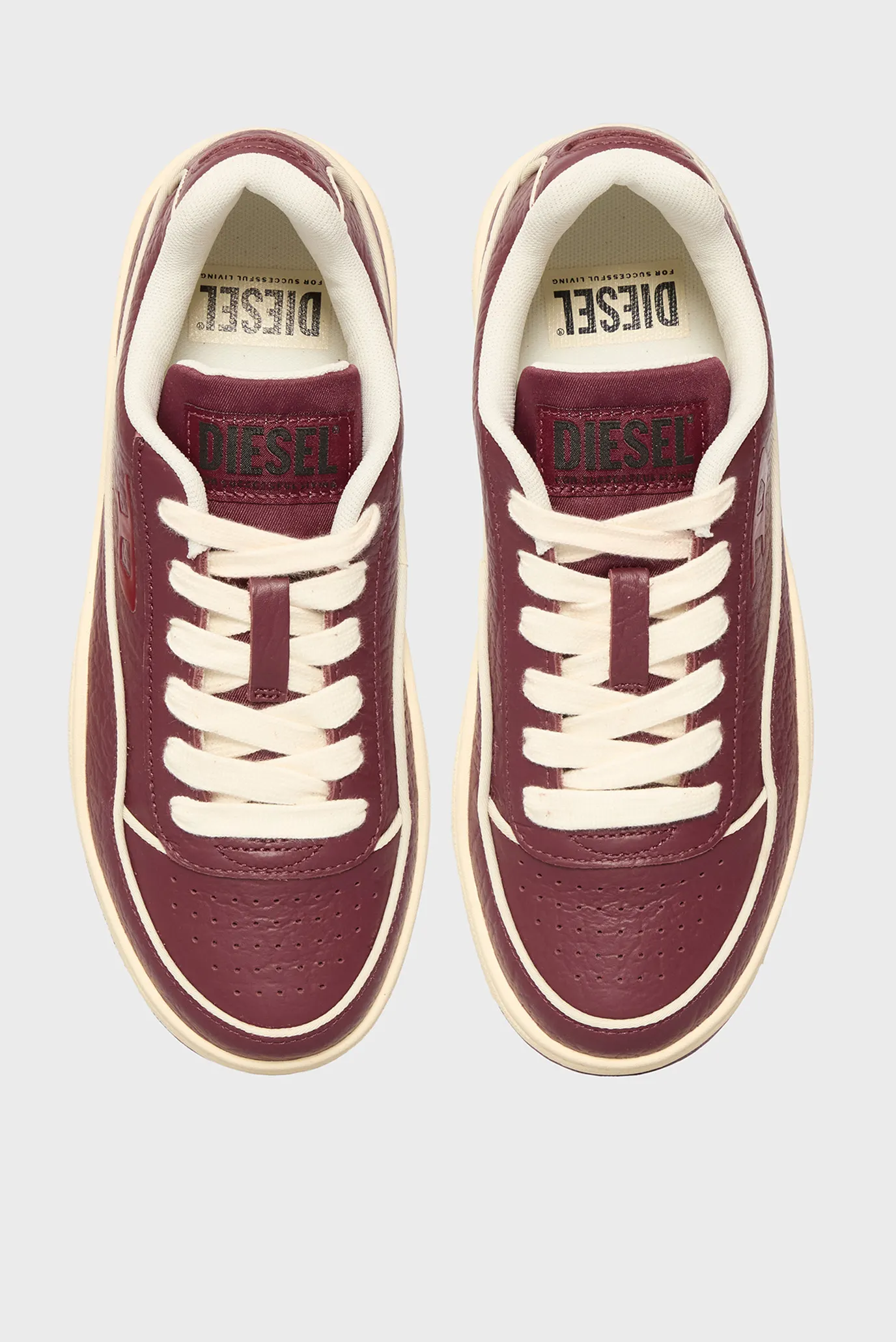 Жіночі бордові шкіряні снікерси TRACKER-D 4