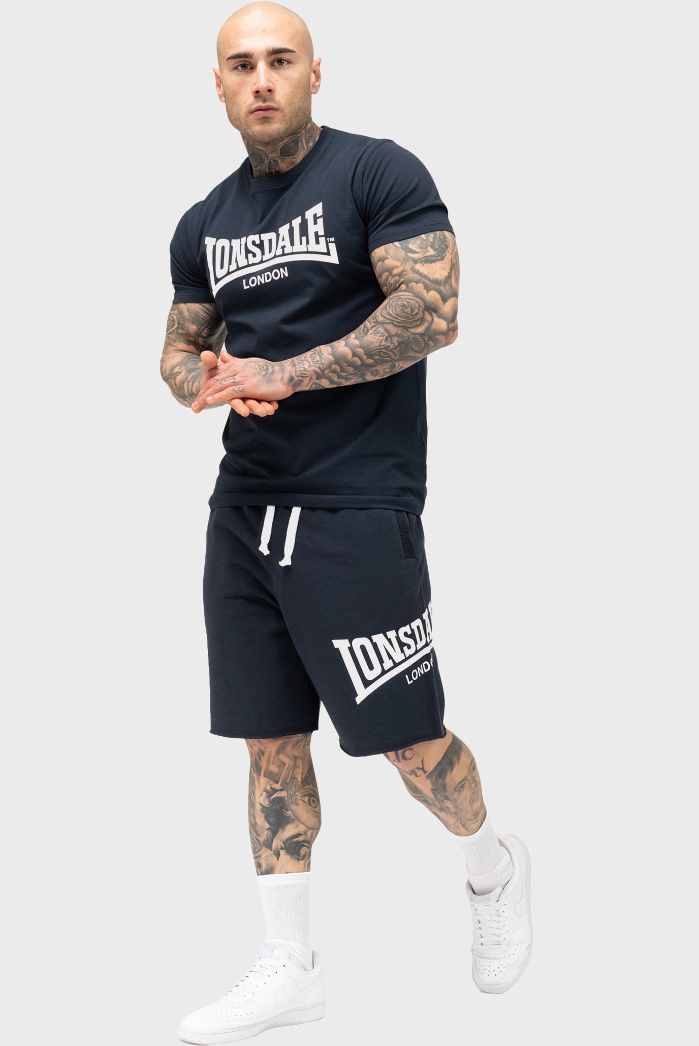 Мужские темно-синие шорты Синий XXL Lonsdale 114084 Мужские темно-синие шорты Синий XXL Lonsdale 114084