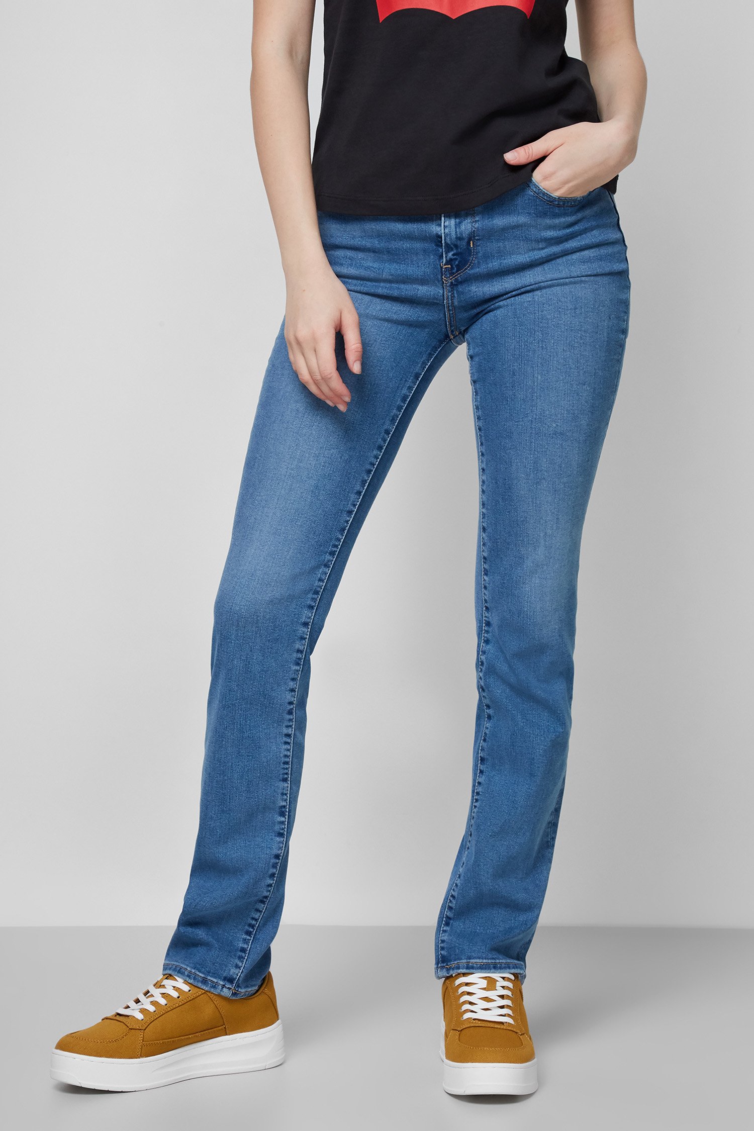 Жіночі сині джинси 724™ High-Rise Straight 1