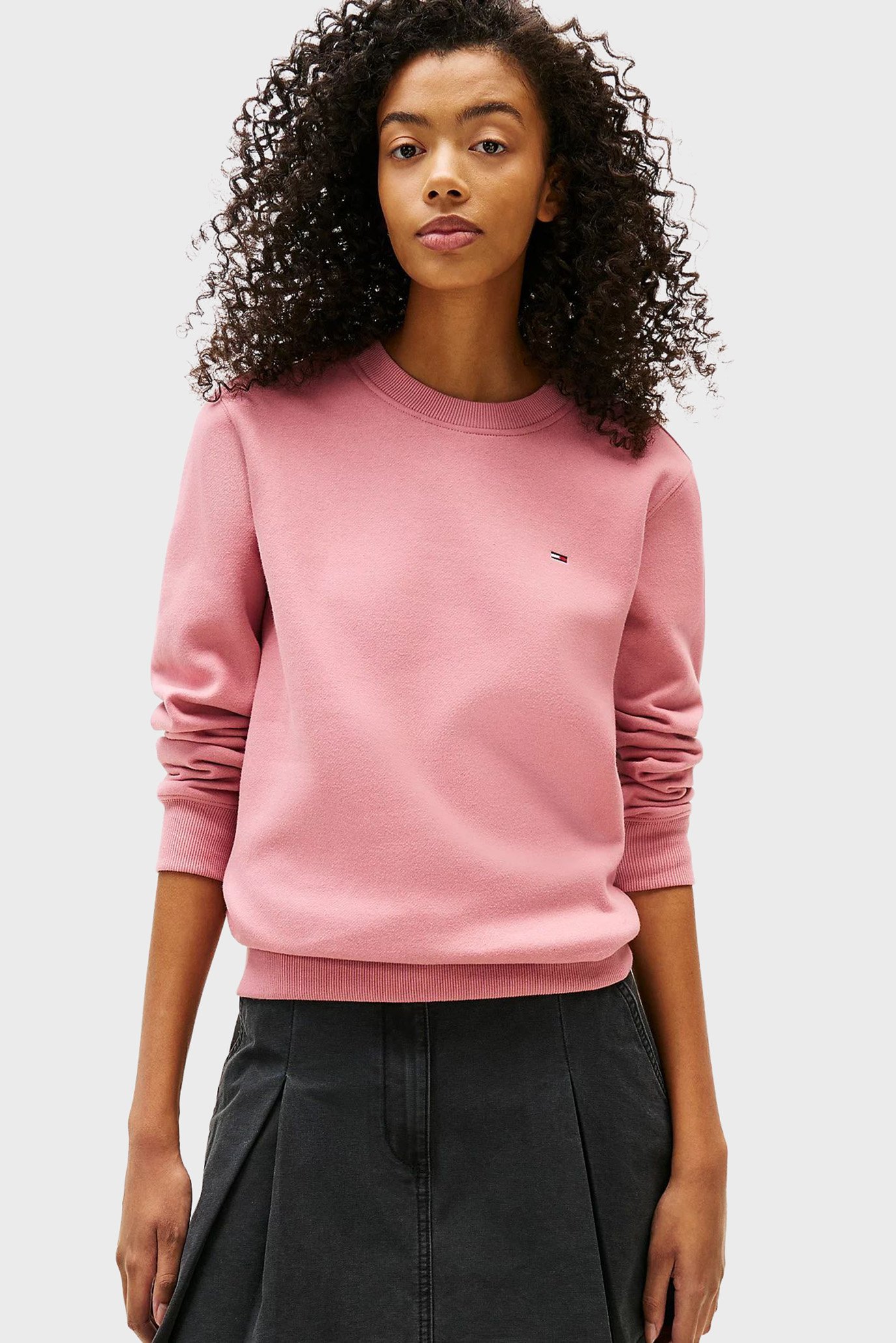 Женский розовый свитшот REG S FLAG Розовый S Tommy Jeans DW0DW19959 Женский розовый свитшот REG S FLAG Розовый S Tommy Jeans DW0DW19959