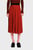 Женская красная плиссированная юбка