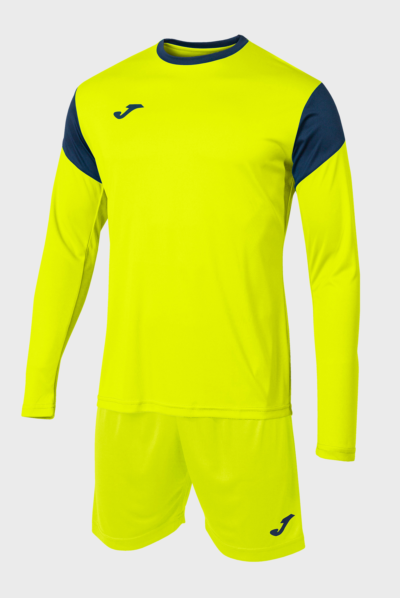 Чоловіча жовта воротарська форма (лонгслів, шорти) 1
