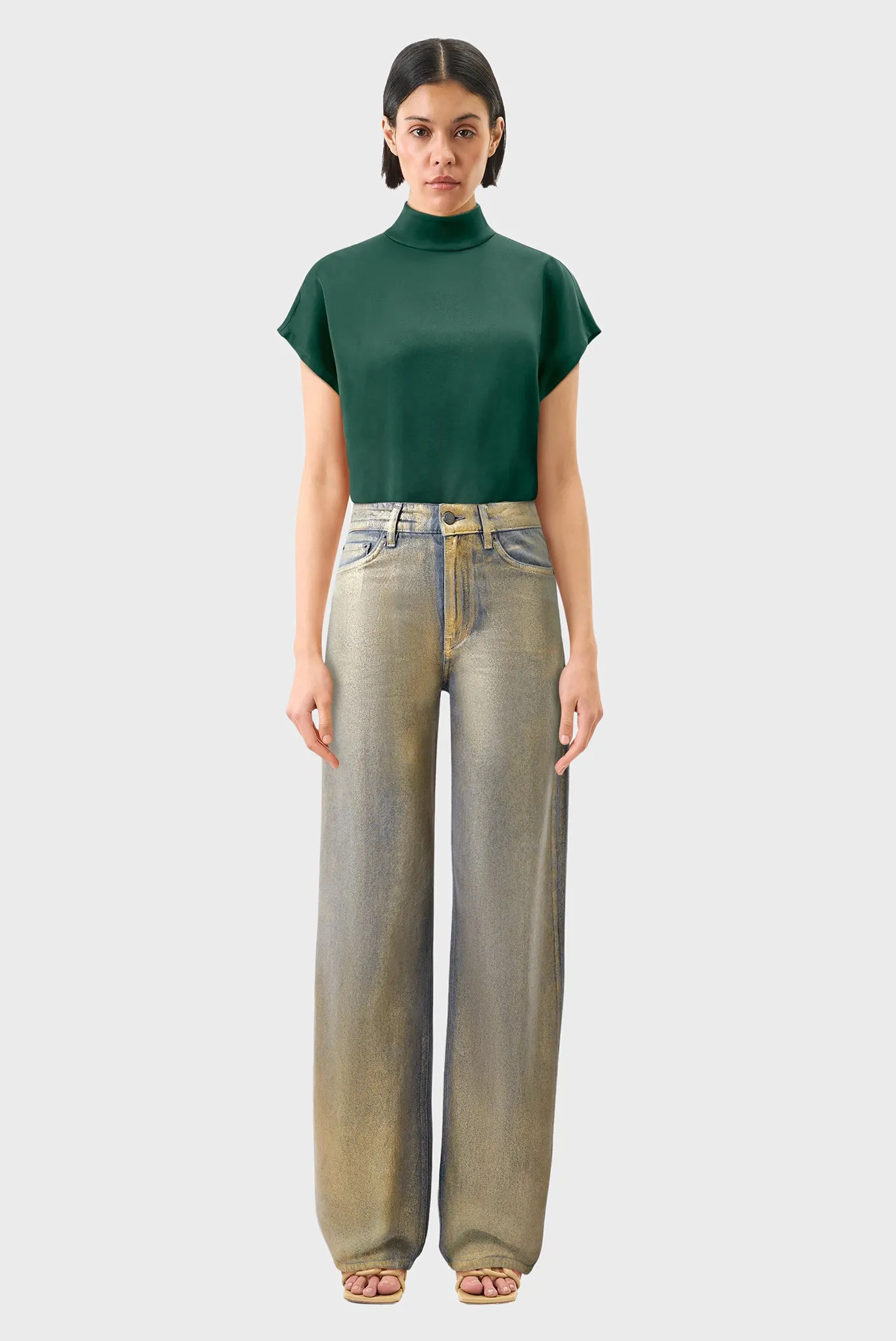 Жіночі золотисті джинси MEDLEY 2