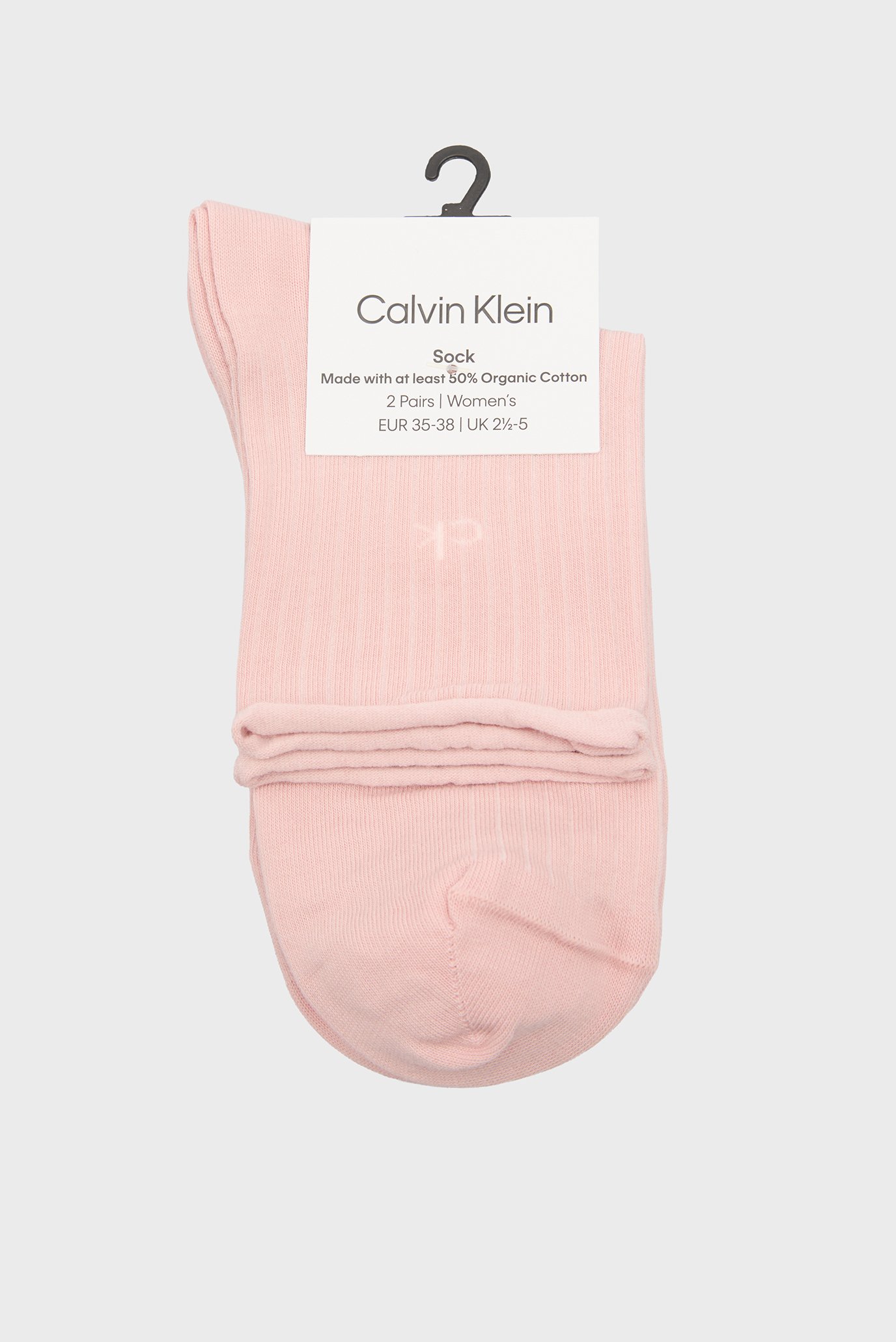 Женские розовые носки (2 пары) ROLL Розовый 35-38 Calvin Klein 701229681 Женские розовые носки (2 пары) ROLL Розовый 35-38 Calvin Klein 701229681