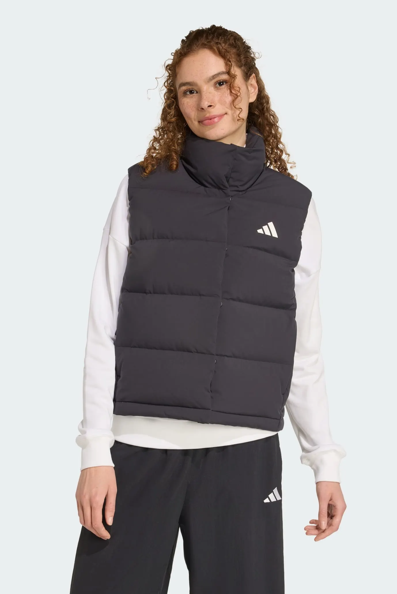 Жіночий чорний пуховий жилет Helionic CLIMAWARM Relaxed 1