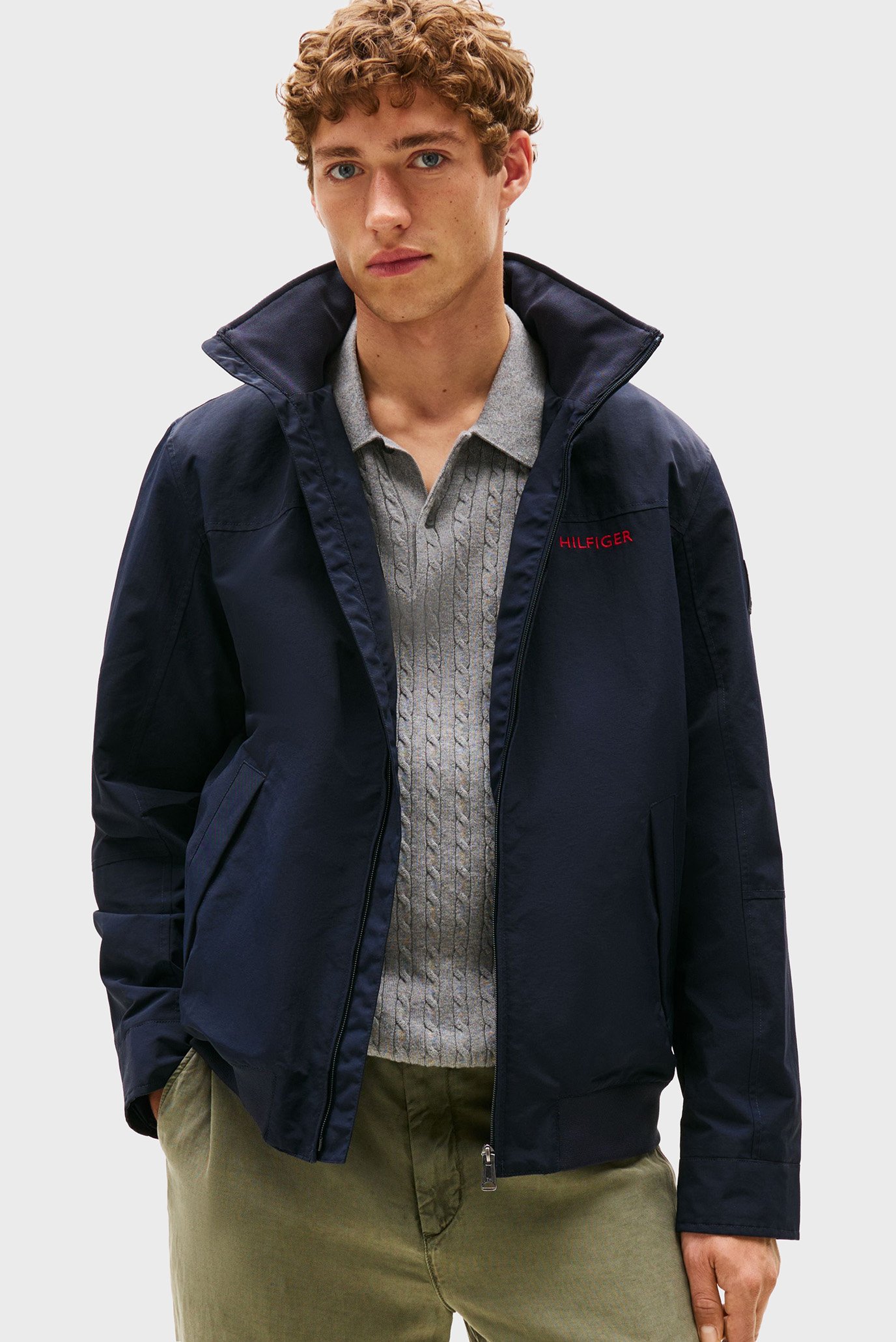 Мужская темно-синяя ветровка IM REGATTA JACKET Синий L Tommy Hilfiger MW0MW37808 Мужская темно-синяя ветровка IM REGATTA JACKET Синий L Tommy Hilfiger MW0MW37808