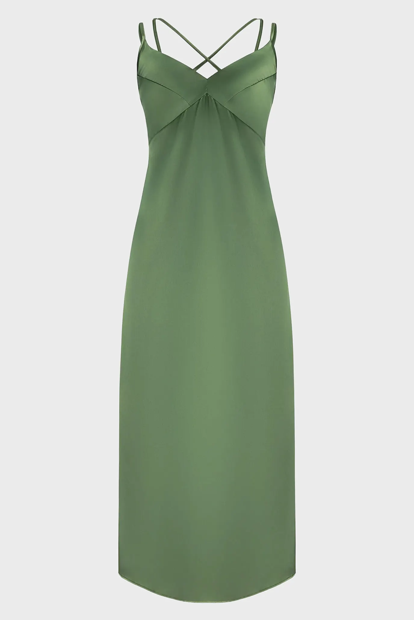 Женская зеленая ночная рубашка 1