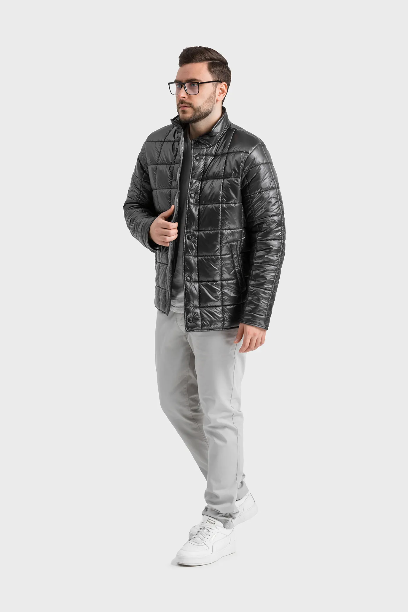 Мужская темно-серая куртка 2