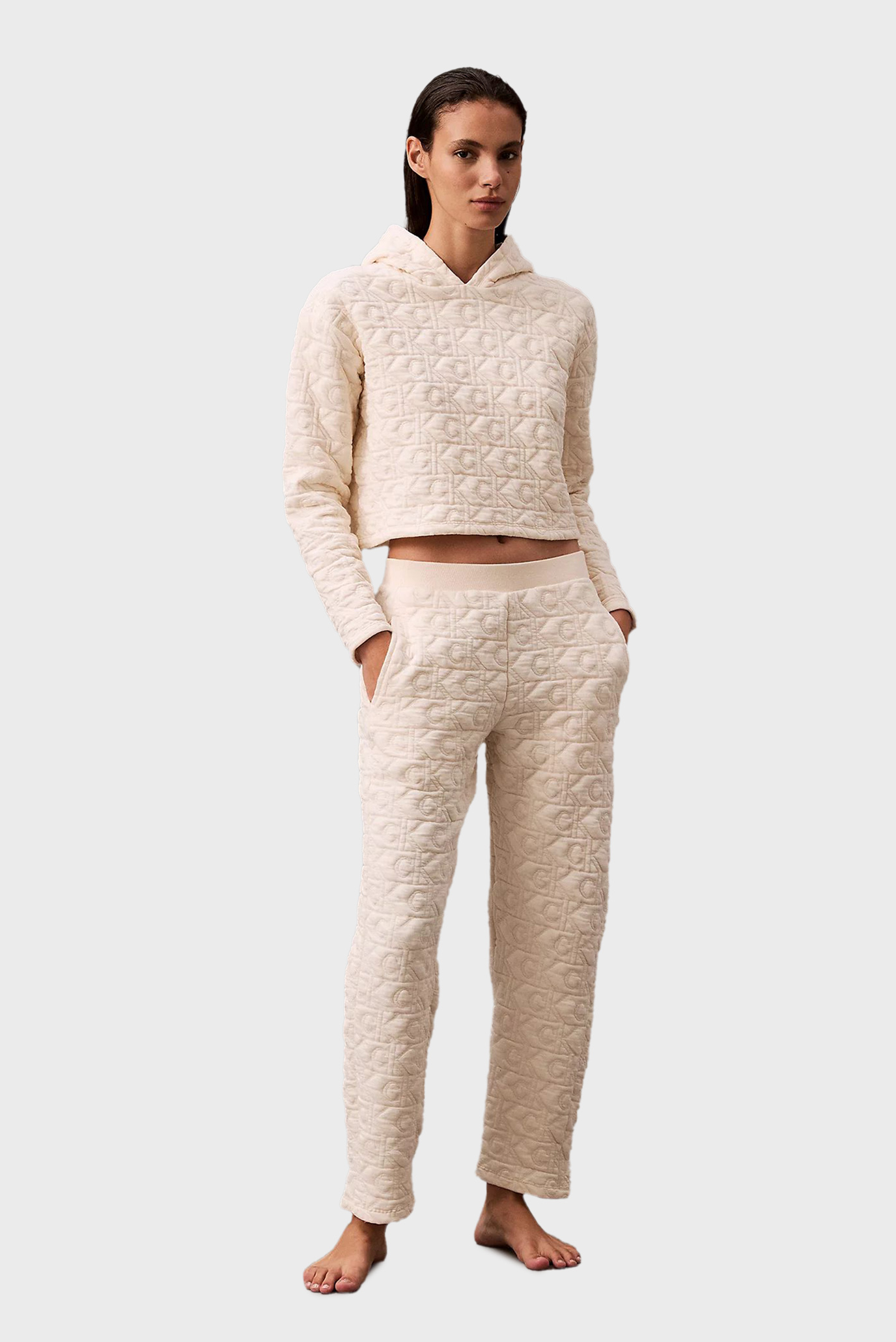 Женские белые брюки JOGGER Белый XS Calvin Klein 000QS7268E Женские белые брюки JOGGER Белый XS Calvin Klein 000QS7268E